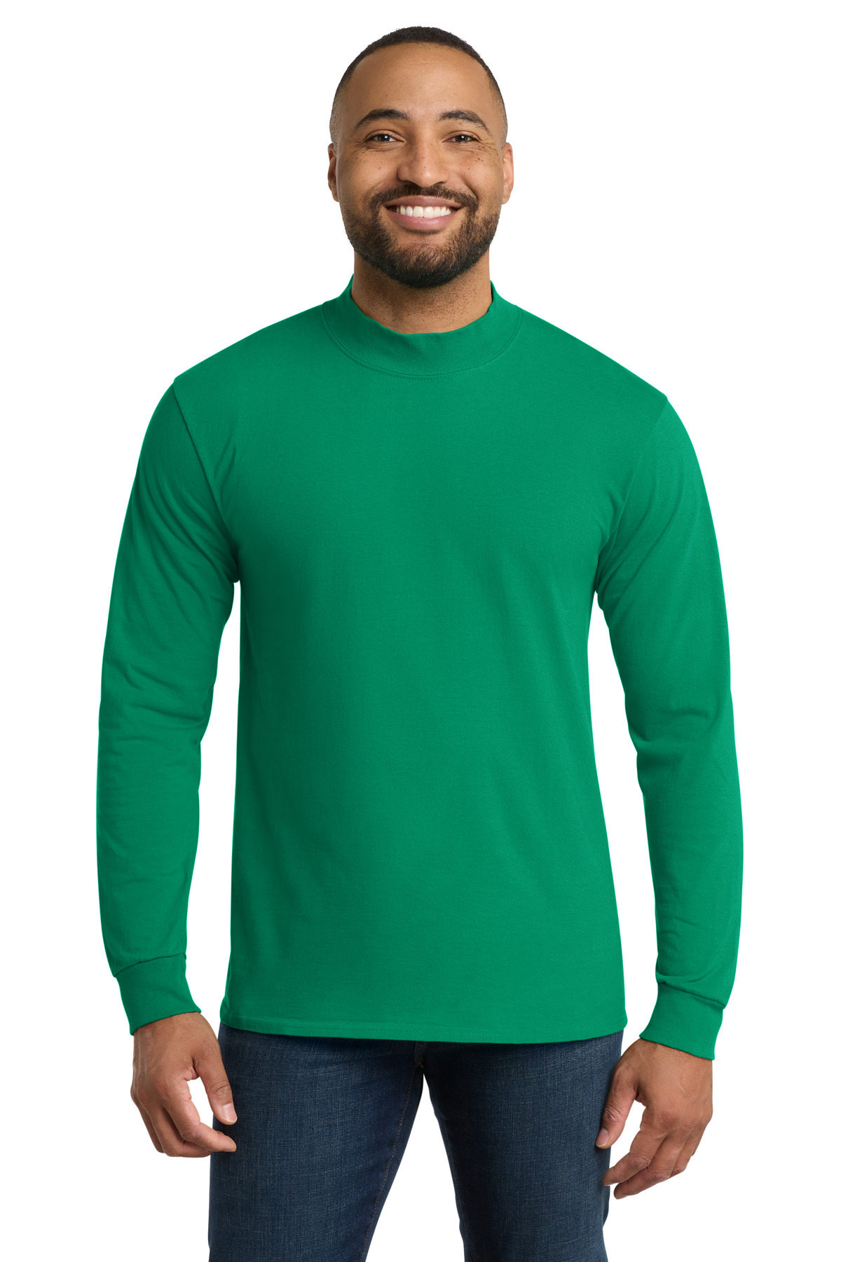 Port & Co Essential Mock Turtleneck. PC61M