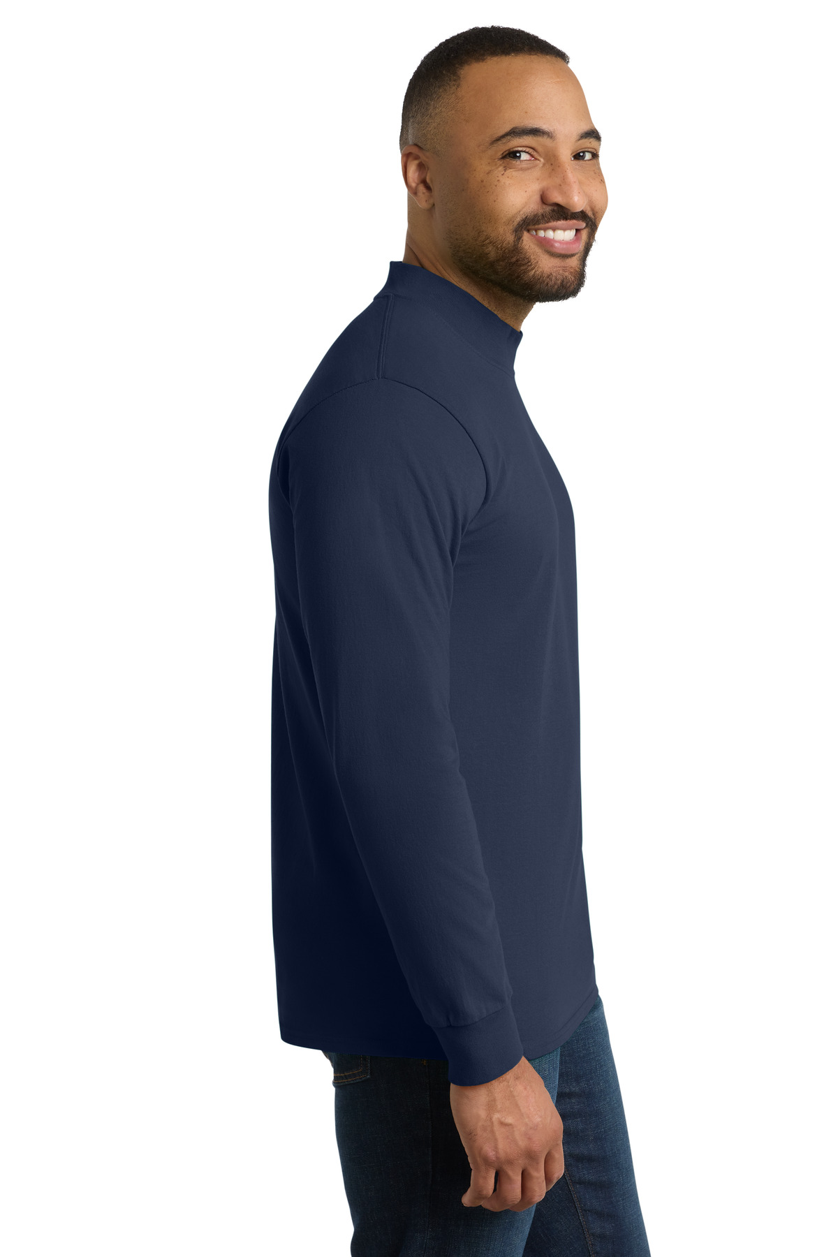 Port & Co Essential Mock Turtleneck. PC61M