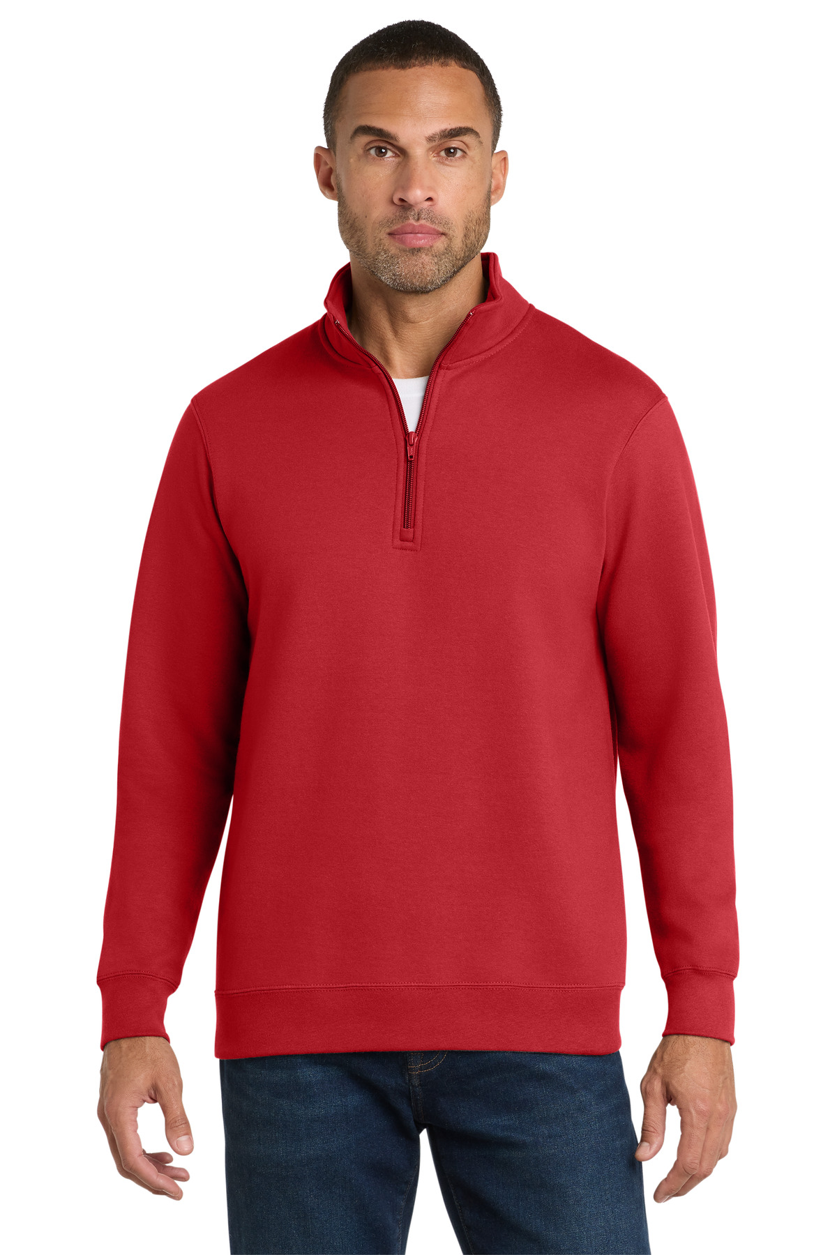 Port & Co Fan Favorite Fleece 1/4-Zip Pullover Sweatshirt. PC850Q