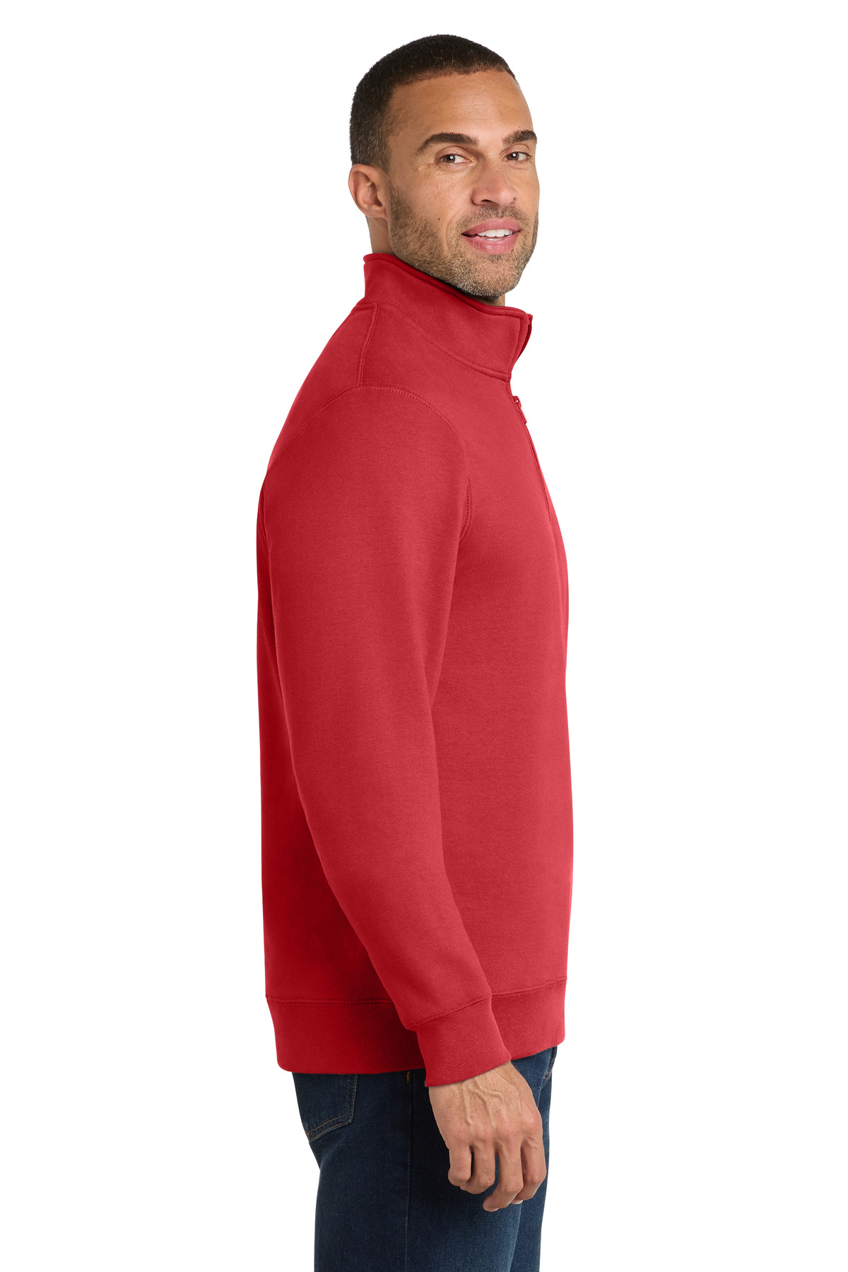 Port & Co Fan Favorite Fleece 1/4-Zip Pullover Sweatshirt. PC850Q