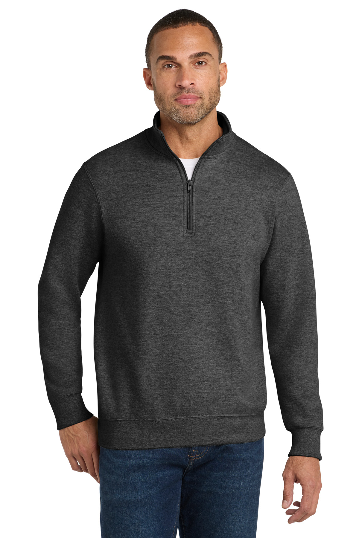 Port & Co Fan Favorite Fleece 1/4-Zip Pullover Sweatshirt. PC850Q