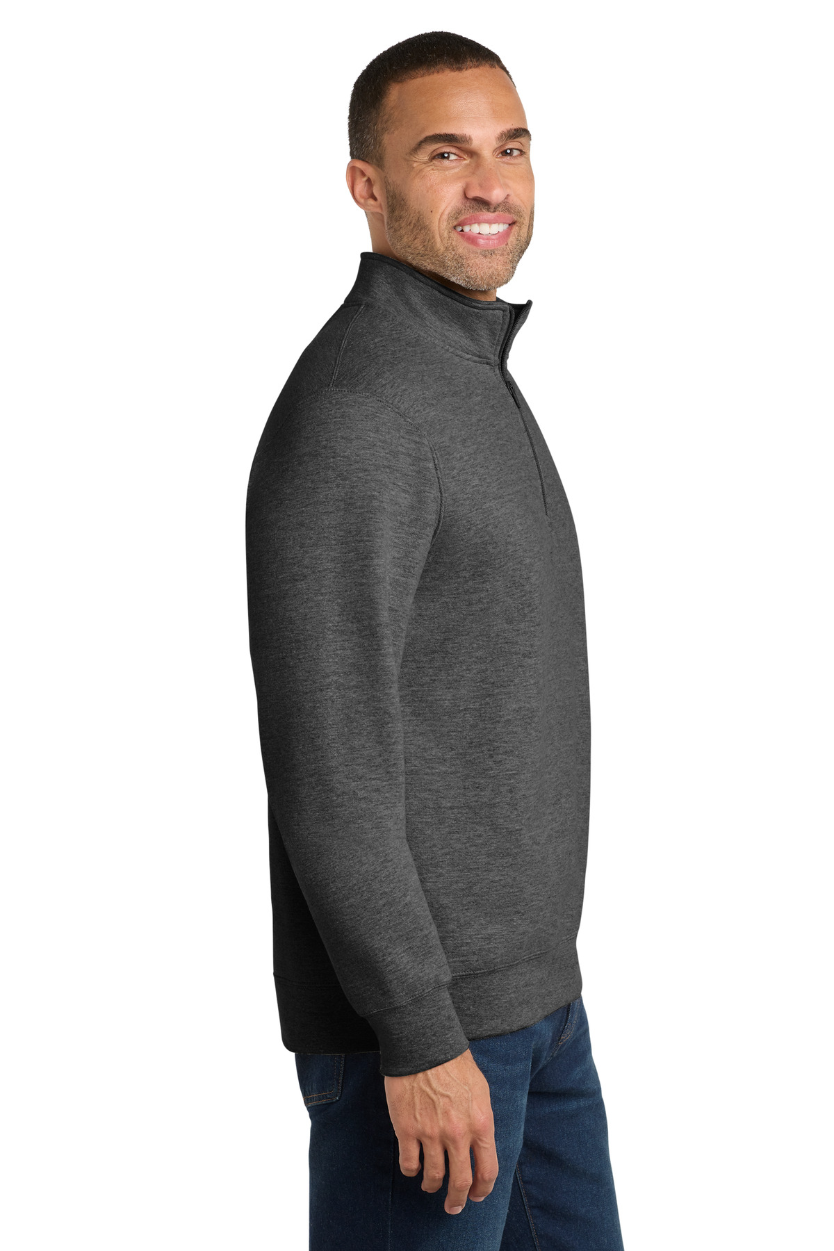 Port & Co Fan Favorite Fleece 1/4-Zip Pullover Sweatshirt. PC850Q