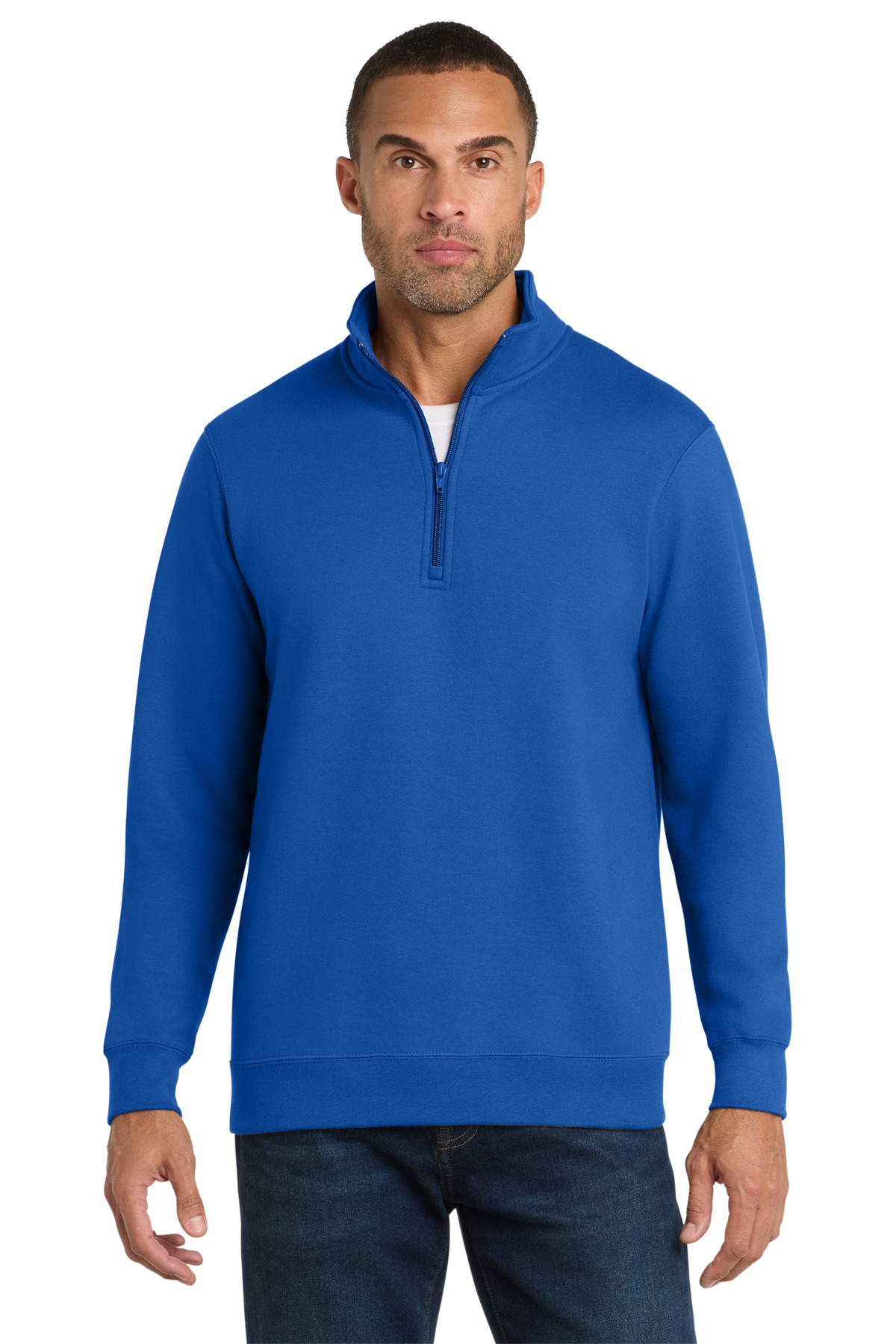 Port & Co Fan Favorite Fleece 1/4-Zip Pullover Sweatshirt. PC850Q