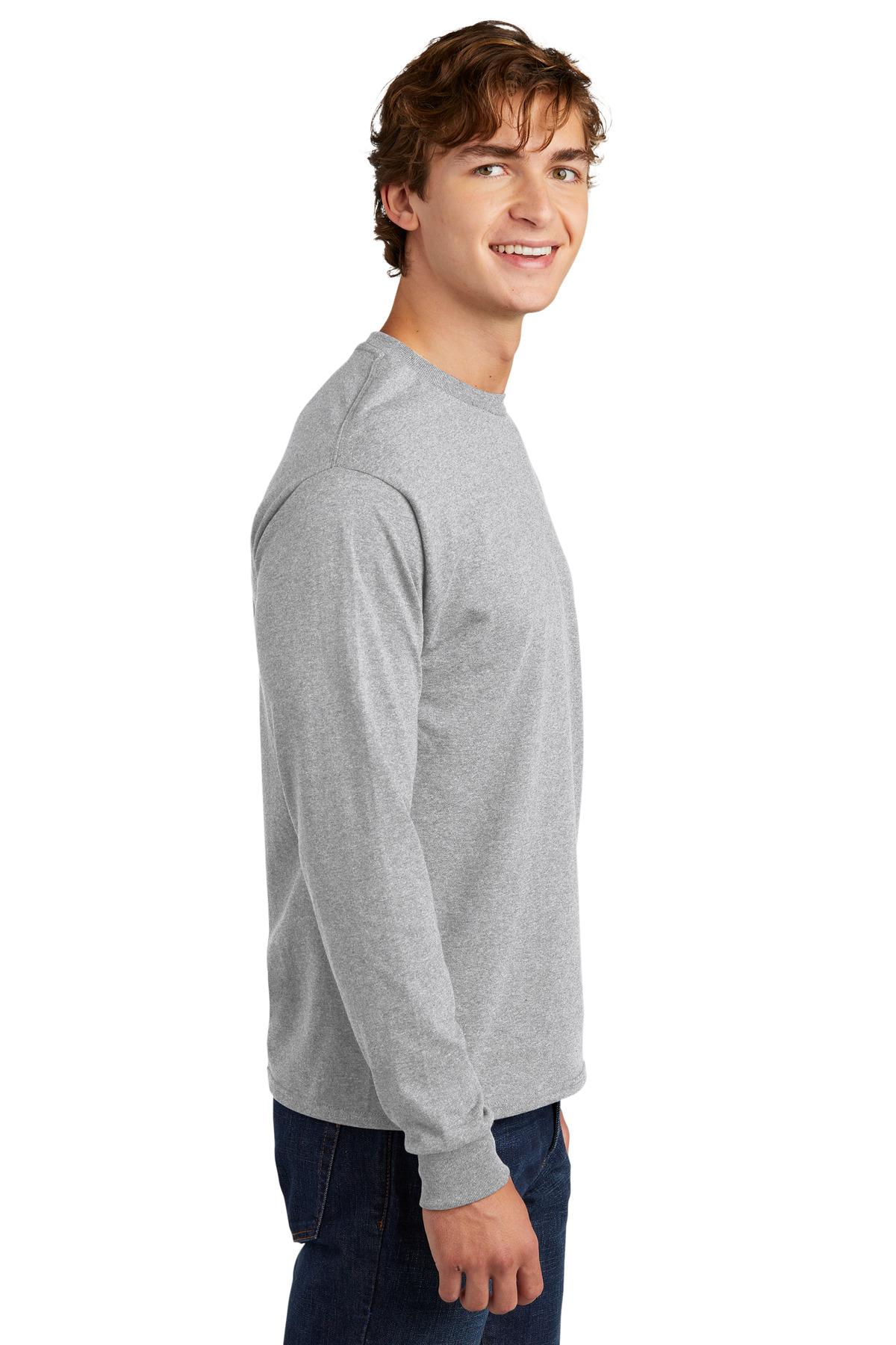 Hanes Essential-T 100% Cotton Long Sleeve T-Shirt 5286
