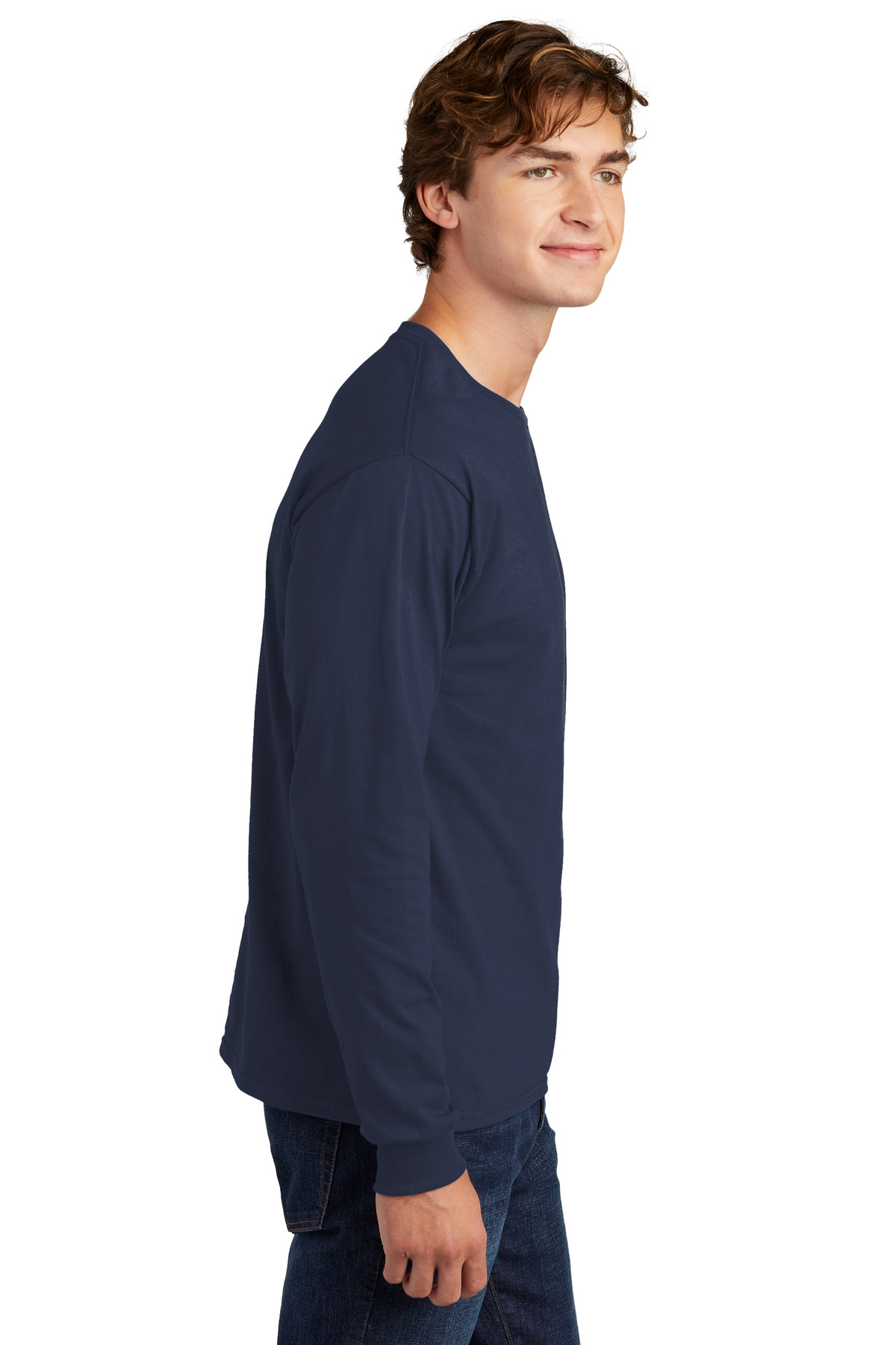Hanes Essential-T 100% Cotton Long Sleeve T-Shirt 5286
