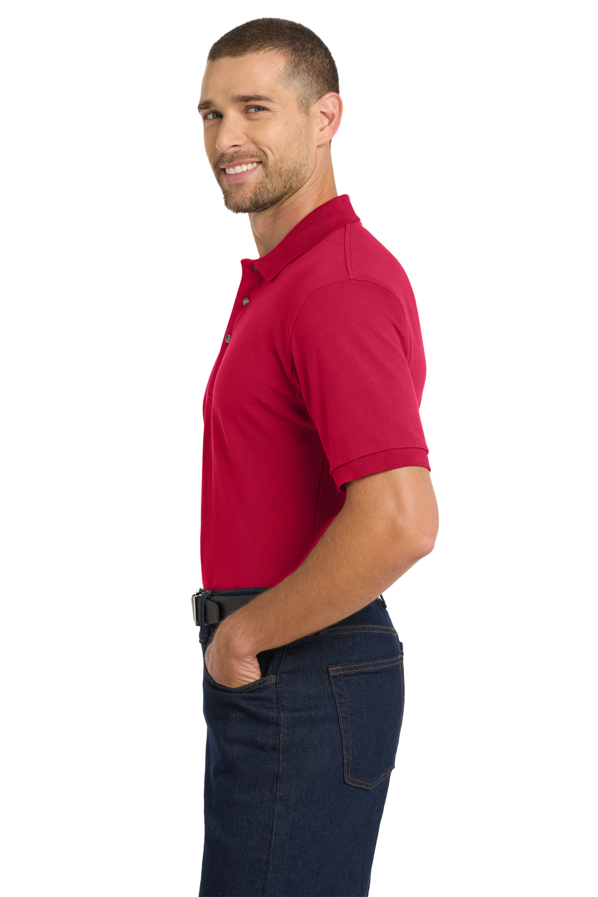Port Authority Heavyweight Cotton Pique Polo. K420
