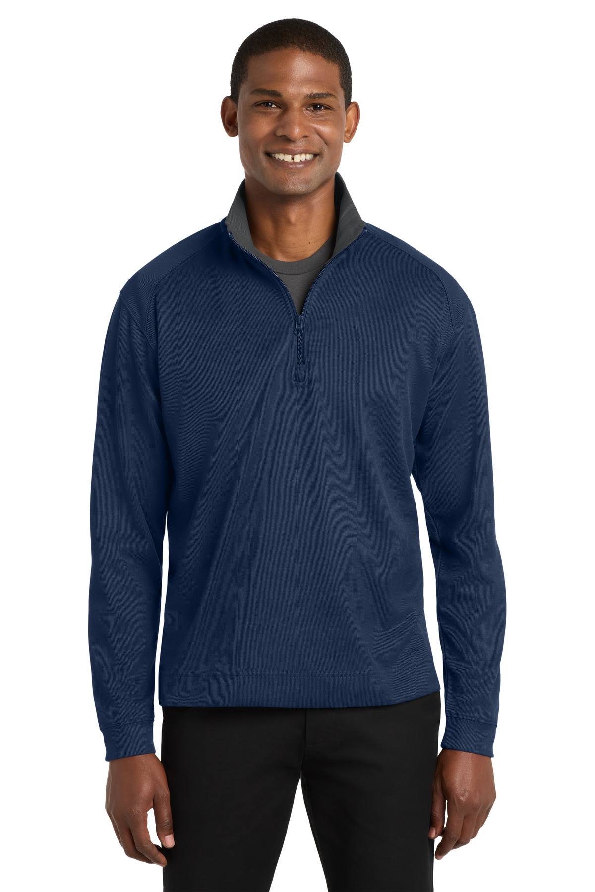 Port Authority ® Vertical Texture 1/4-Zip Pullover. K805 - Image 3