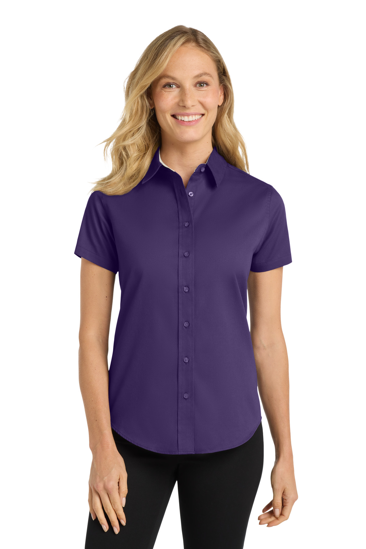 Port Authority L508 swatch in Purple/ Light Stone