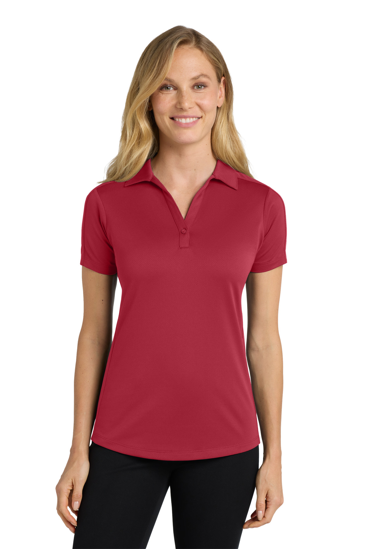 Port Authority ® Women's Diamond Jacquard Polo. L569 - Image 4