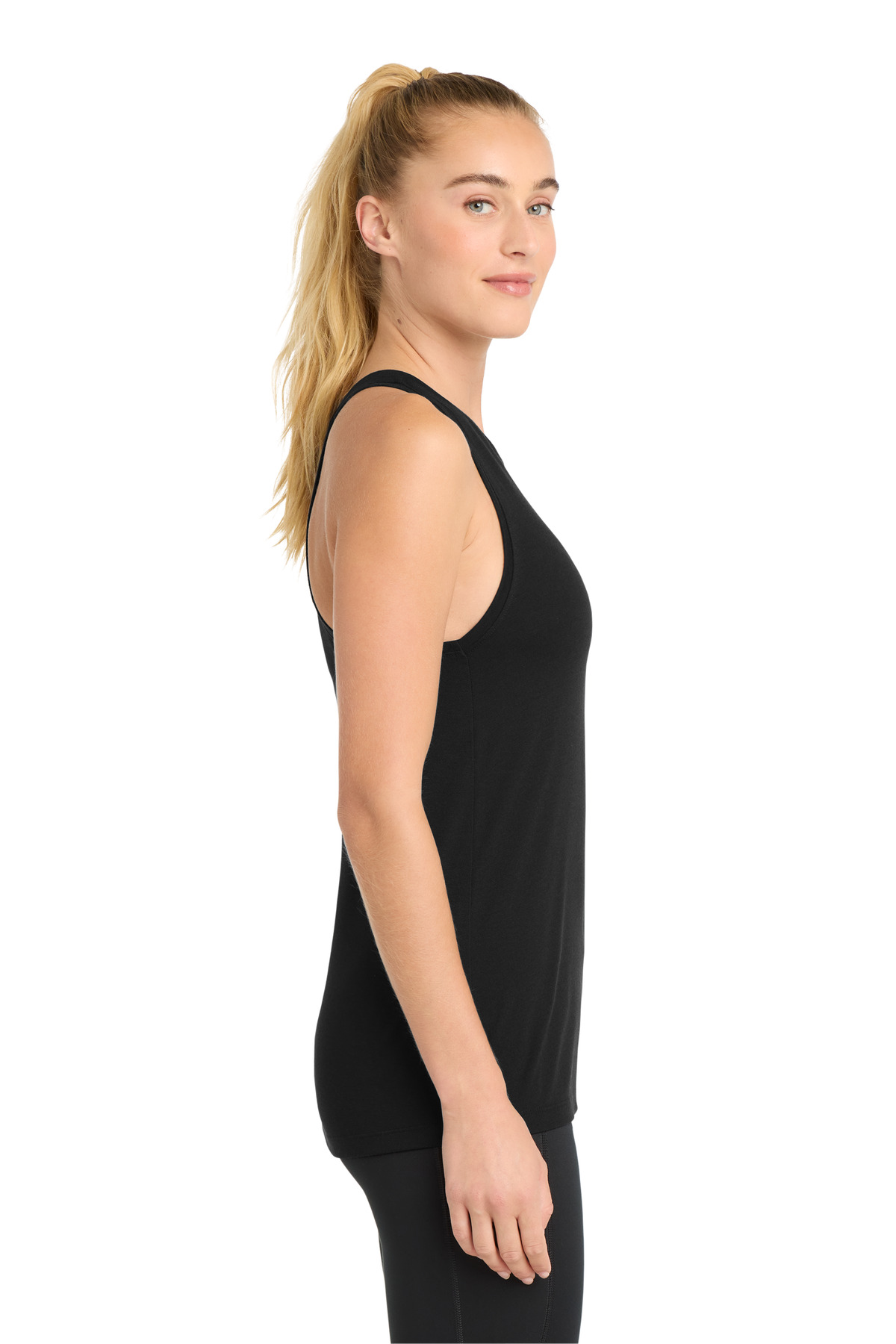 Sport-Tek Women's PosiCharge Tri-Blend Wicking Tank. LST402