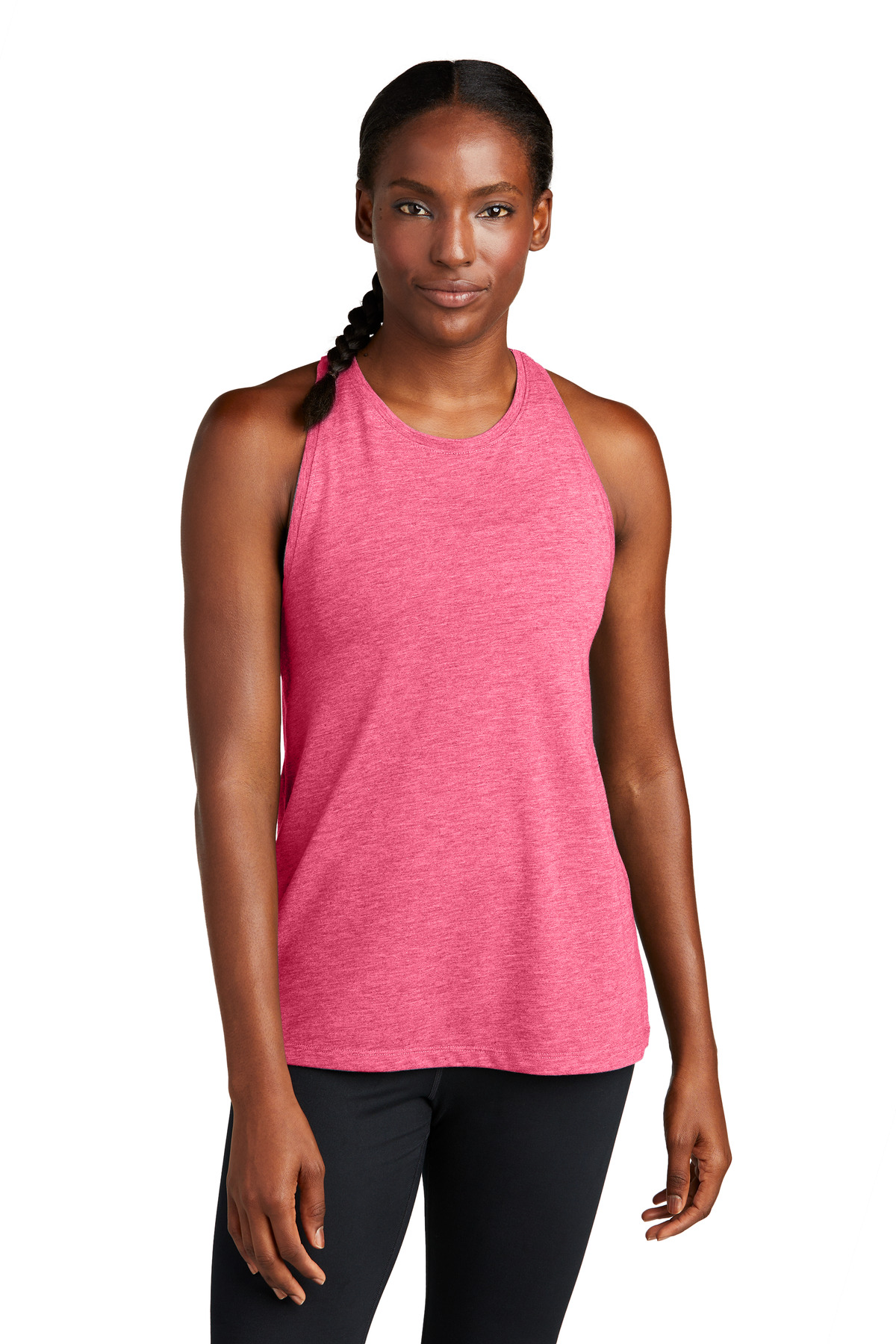 Sport-Tek Women's PosiCharge Tri-Blend Wicking Tank. LST402
