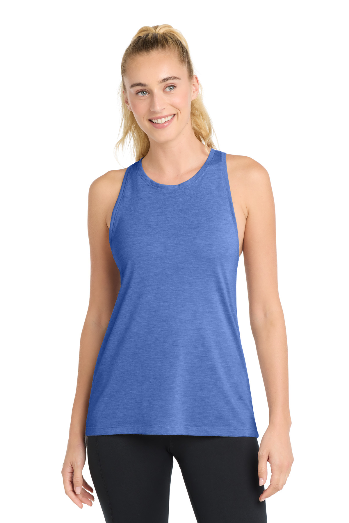Sport-Tek ® Women's PosiCharge ® Tri-Blend Wicking Tank. LST402 - True Royal Heather