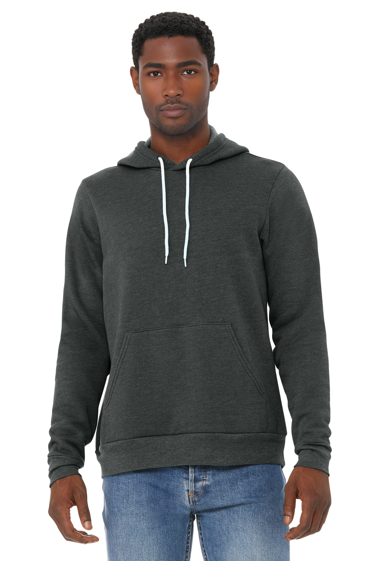 Bella + Canvas BC3719 swatch in Dark Grey Heather