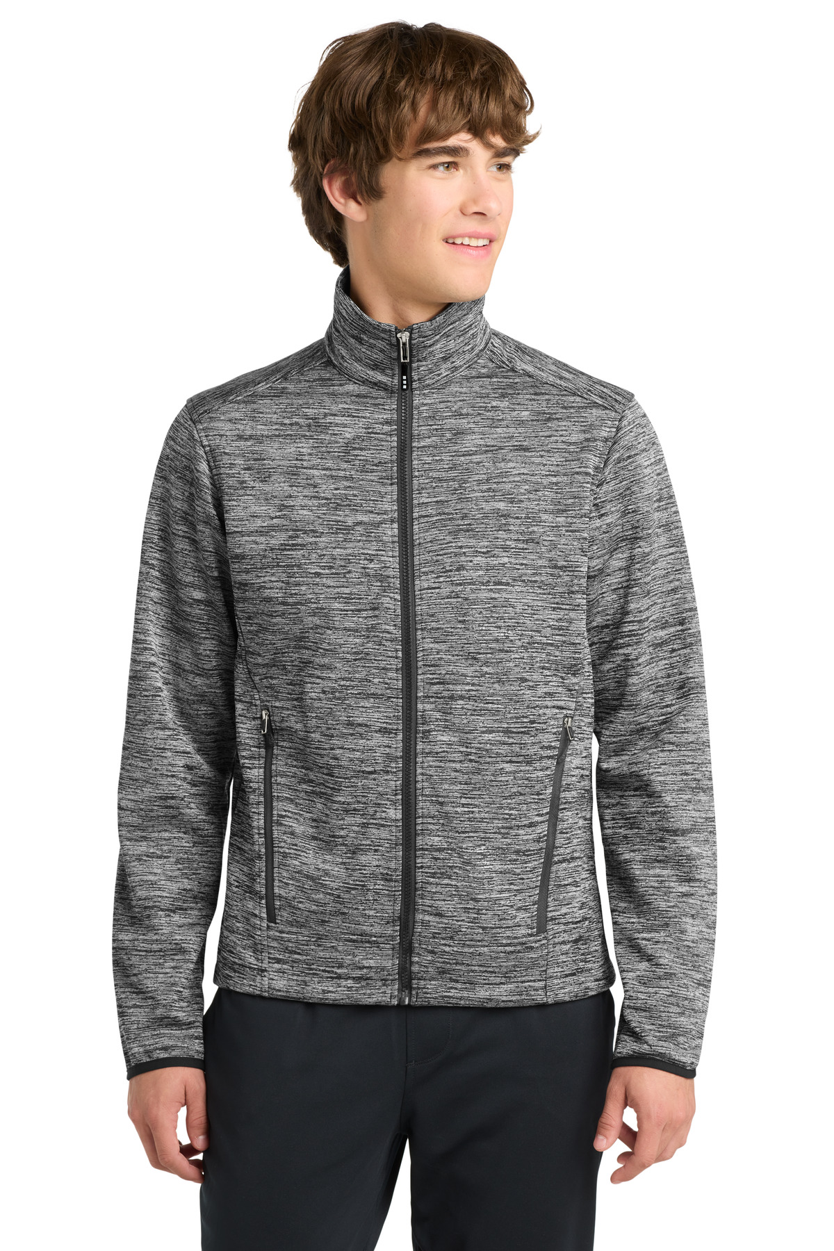  DISCONTINUED  Sport-Tek ┬«  PosiCharge ┬«  Electric Heather Soft Shell Jacket. JST30