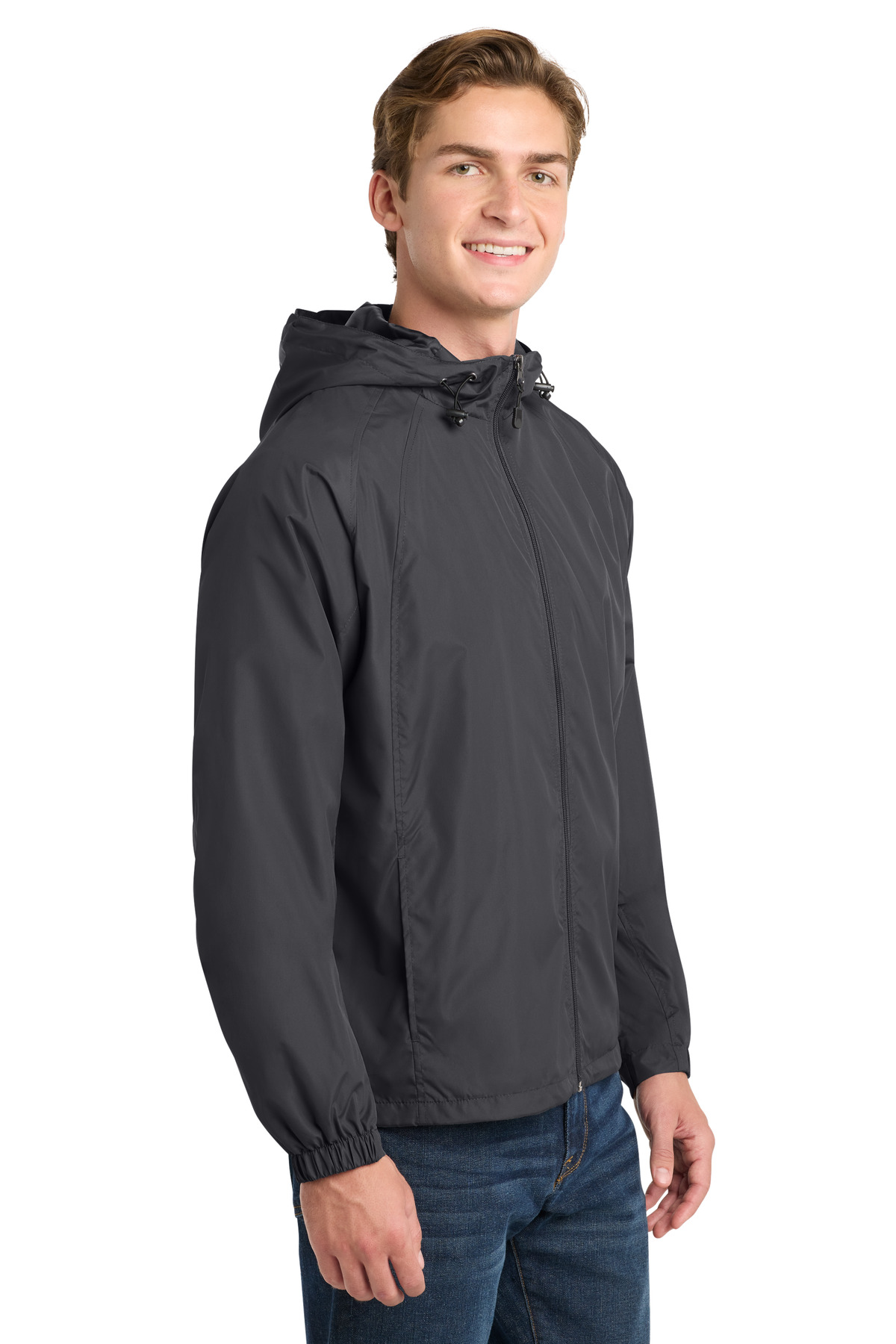 Sport-Tek Hooded Raglan Jacket. JST73