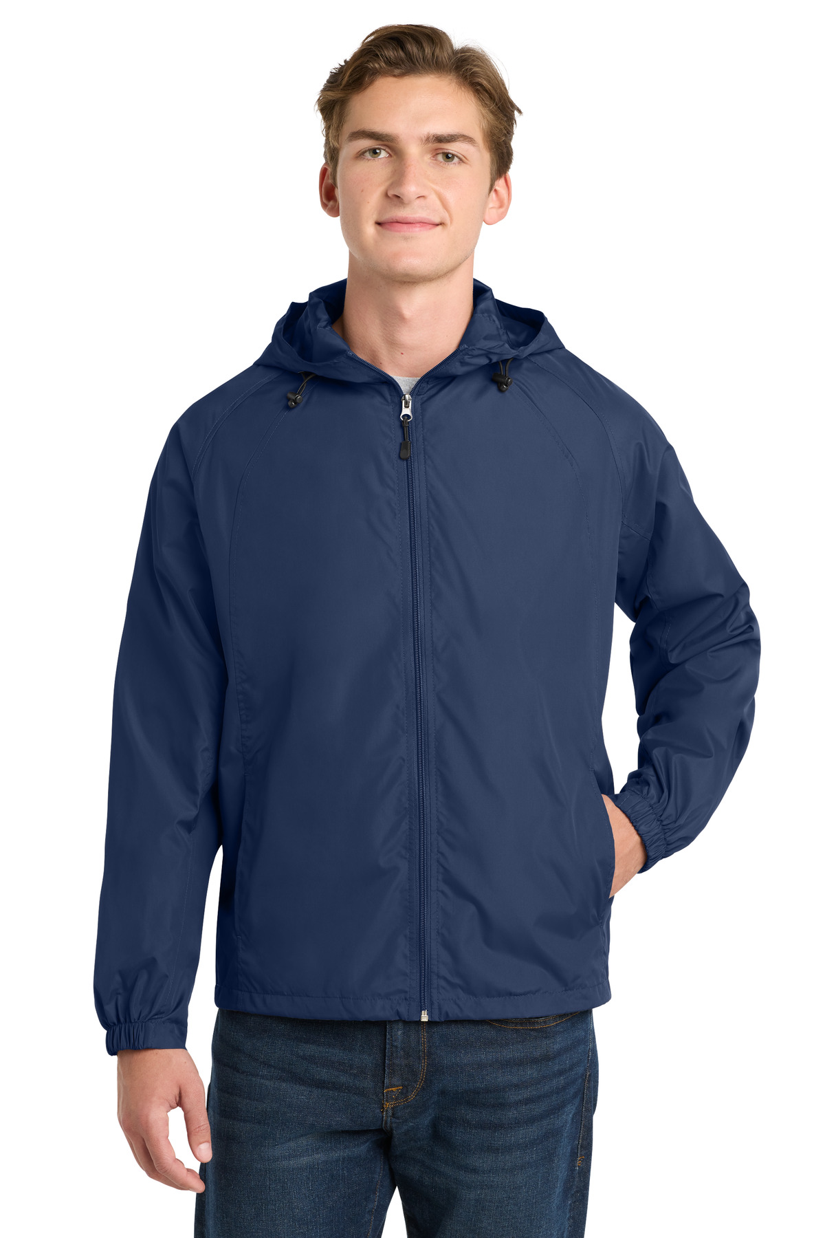 Sport-Tek ® Hooded Raglan Jacket. JST73 - True Navy