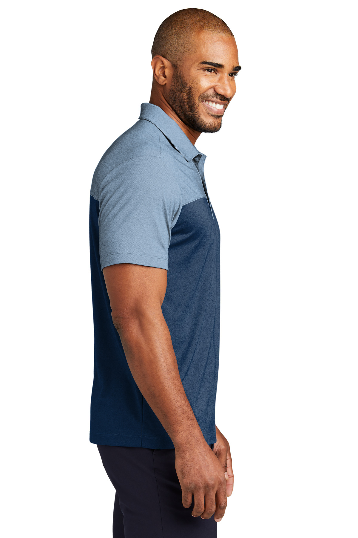 Port Authority Fine Pique Blend Blocked Polo K831