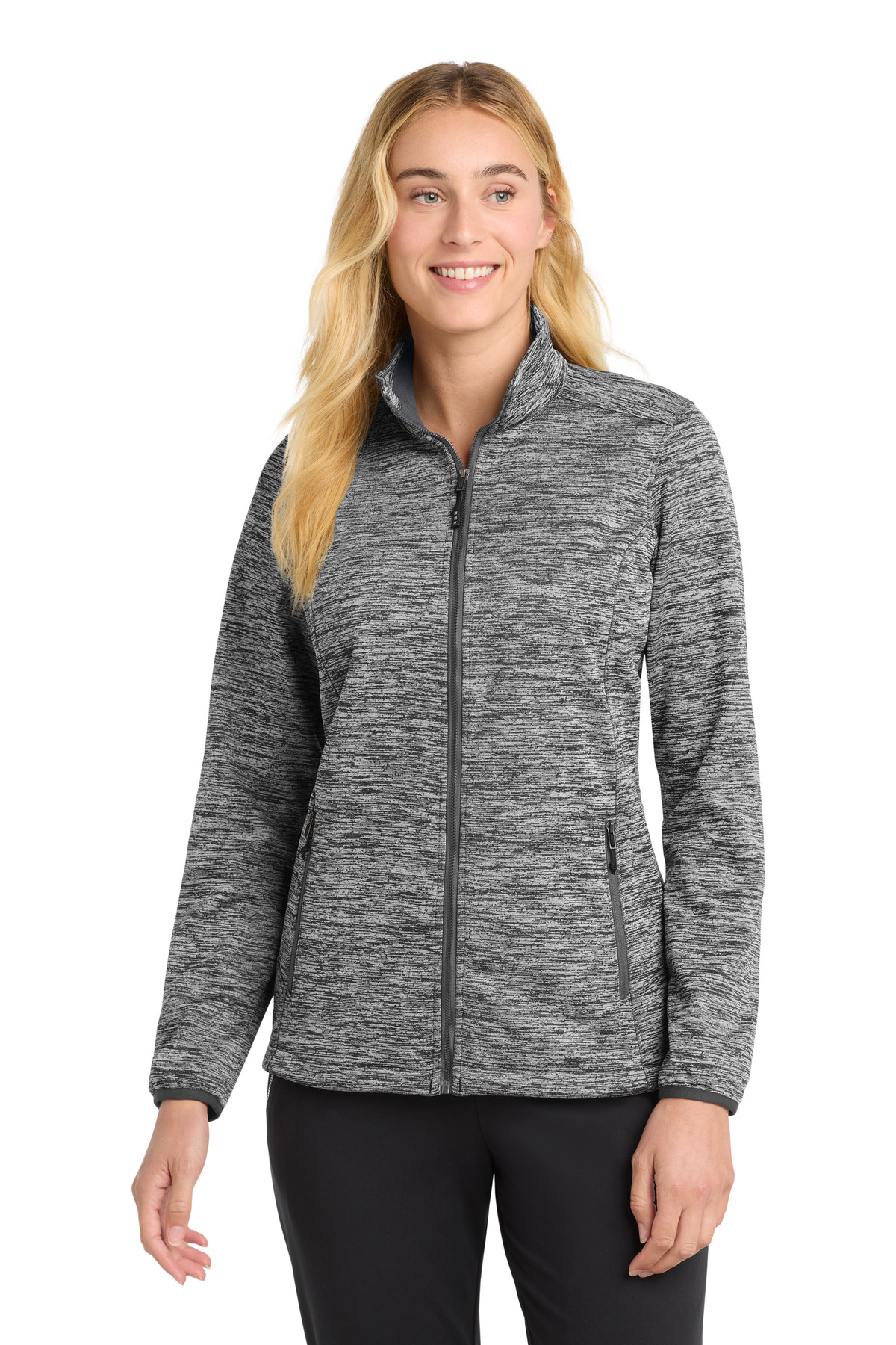 DISCONTINUED  Sport-Tek ┬«  Women's PosiCharge ┬«  Electric Heather Soft Shell Jacket. LST30