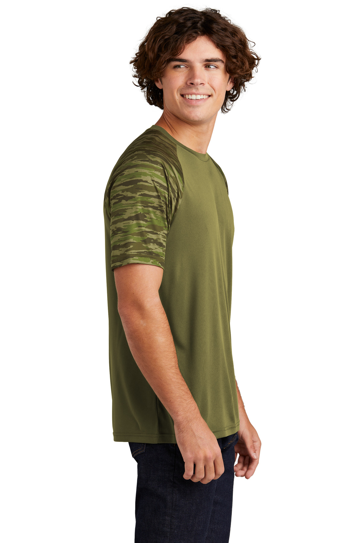 Sport-Tek Drift Camo Colorblock Tee ST376