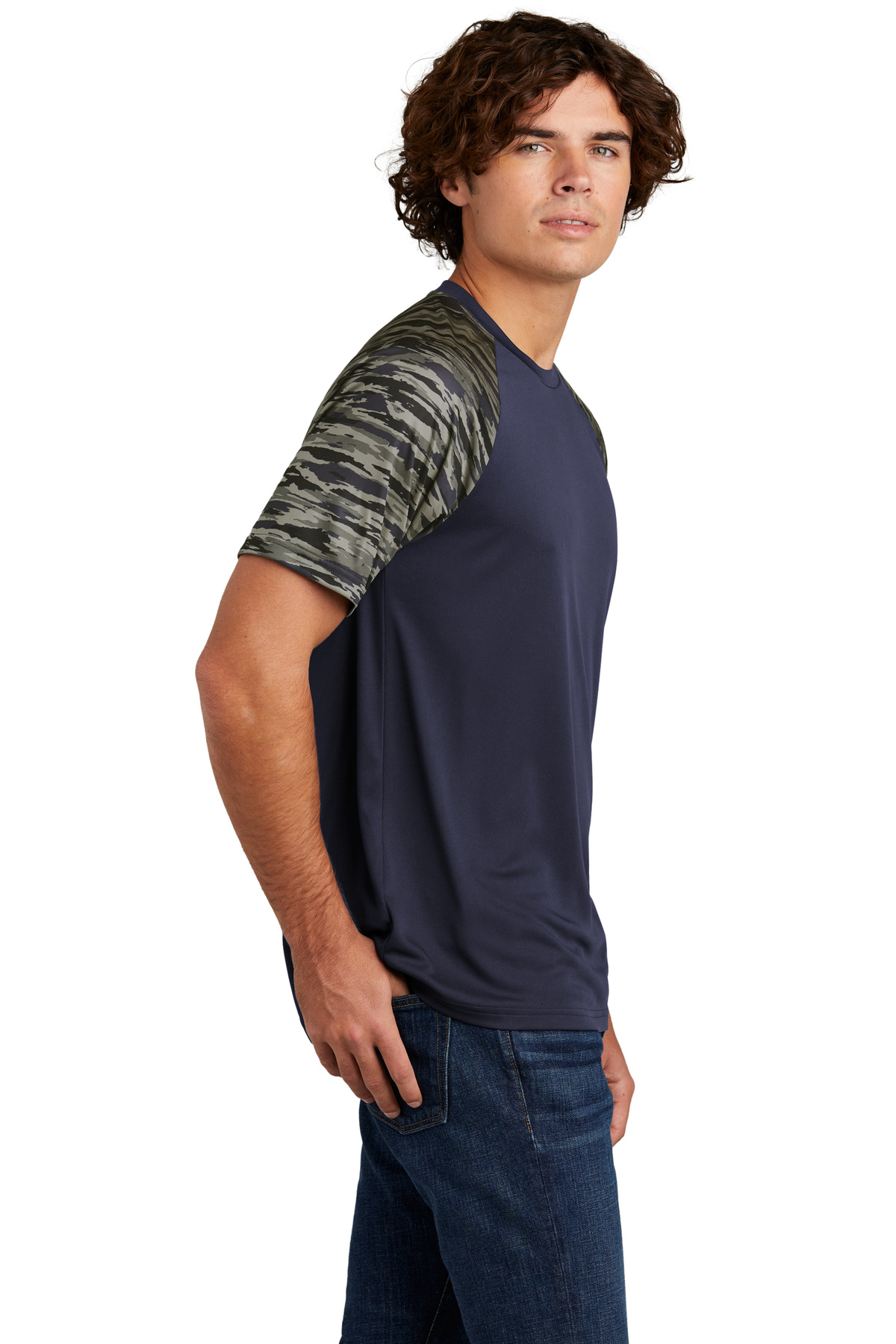 Sport-Tek Drift Camo Colorblock Tee ST376