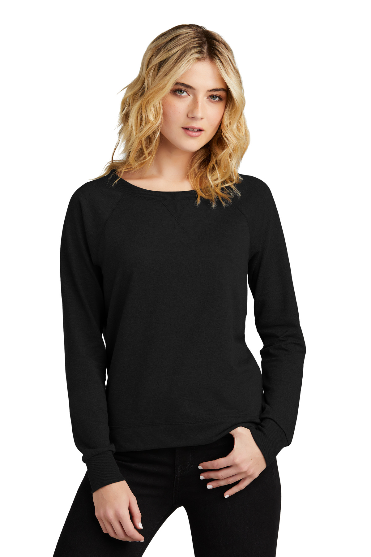 District Women&#8216;s Featherweight French Terry Long Sleeve Crewneck-District