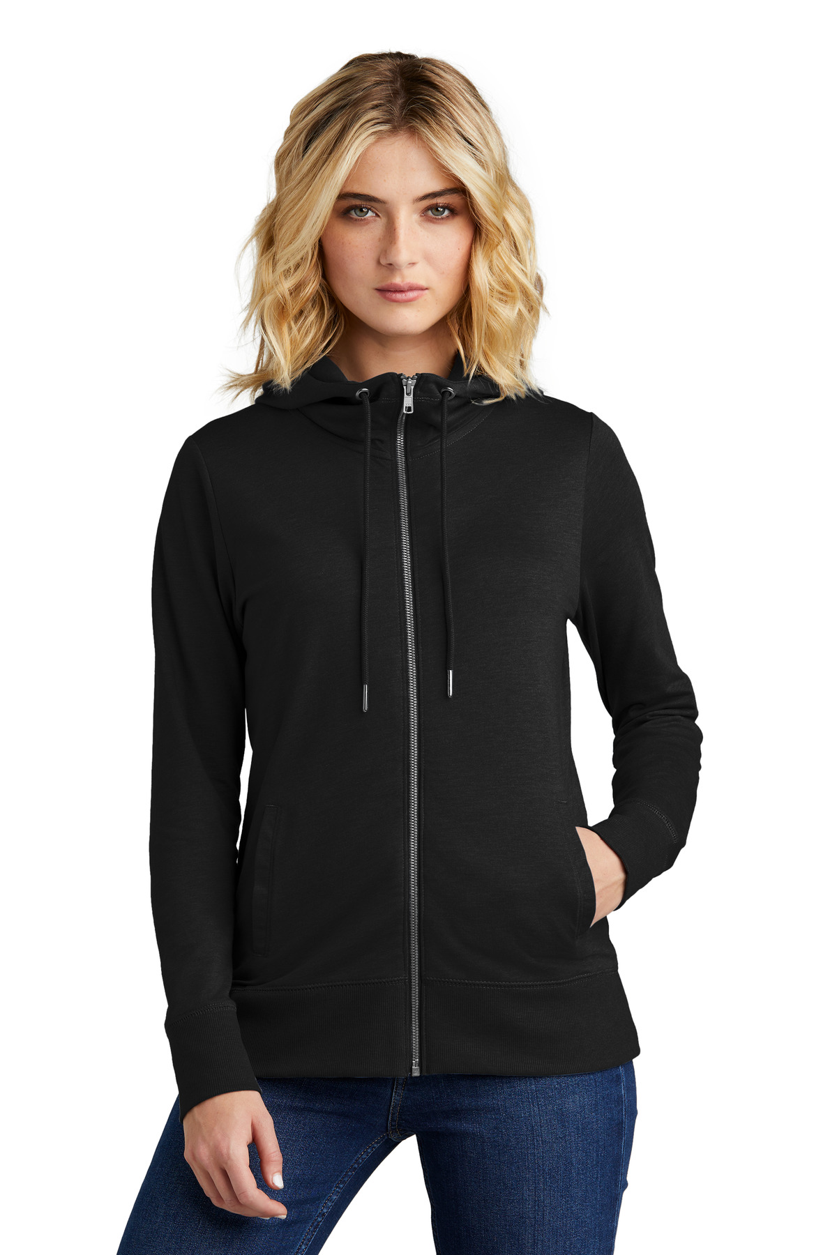 District Women&#8216;s Featherweight French Terry Full-Zip Hoodie-District