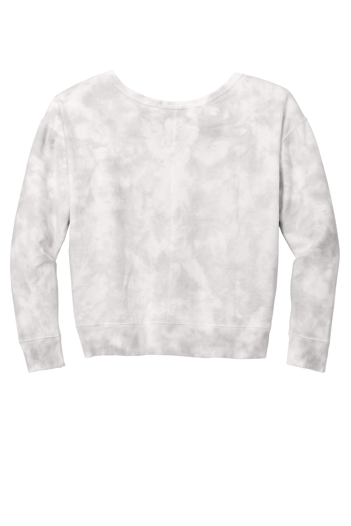 Port & Company Women's Beach Wash Cloud Tie-Dye V-Neck Sweatshirt LPC140V
