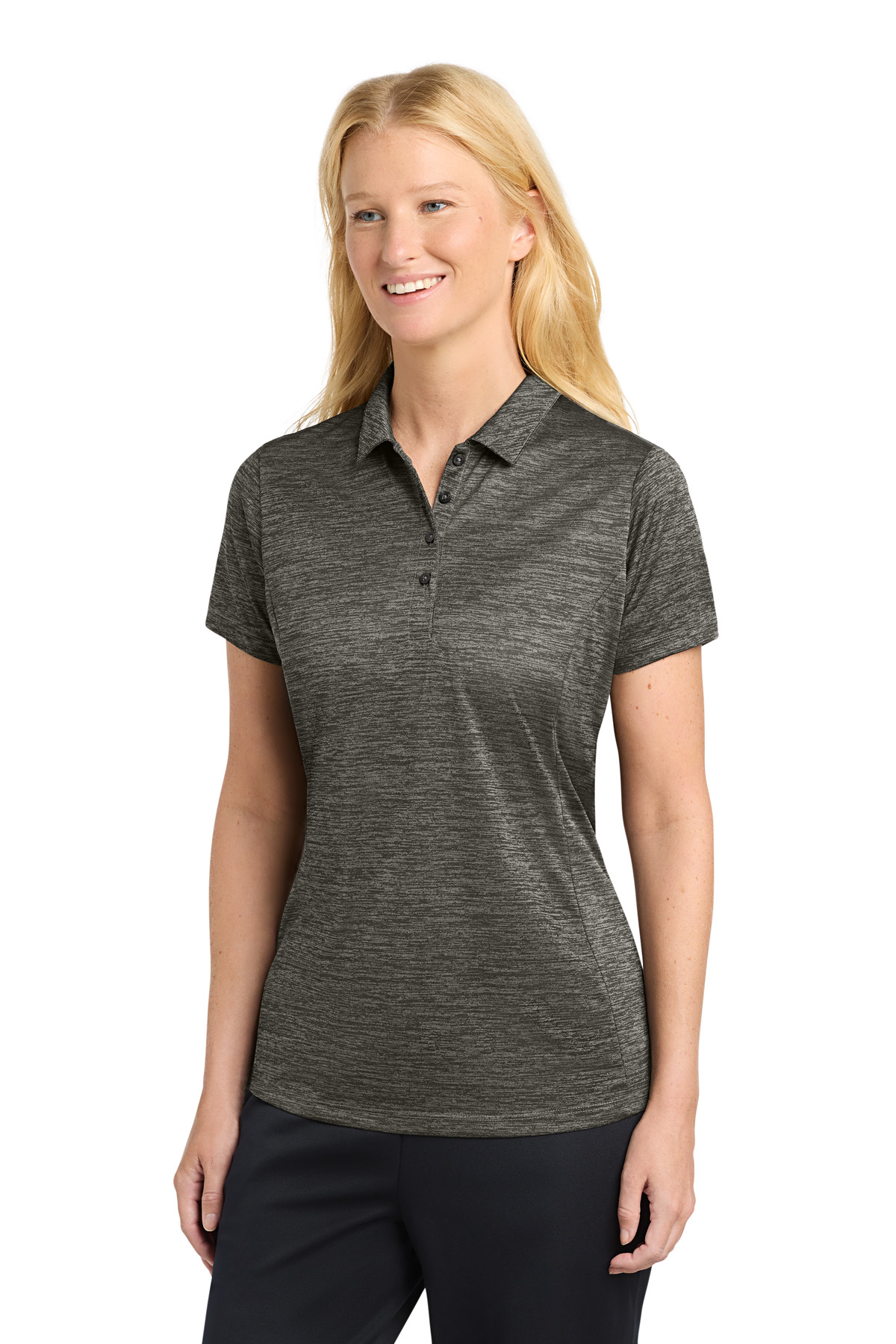 Sport-Tek Women's PosiCharge Electric Heather Polo. LST590