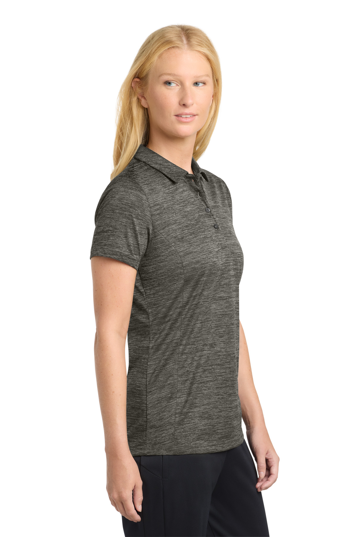 Sport-Tek Women's PosiCharge Electric Heather Polo. LST590