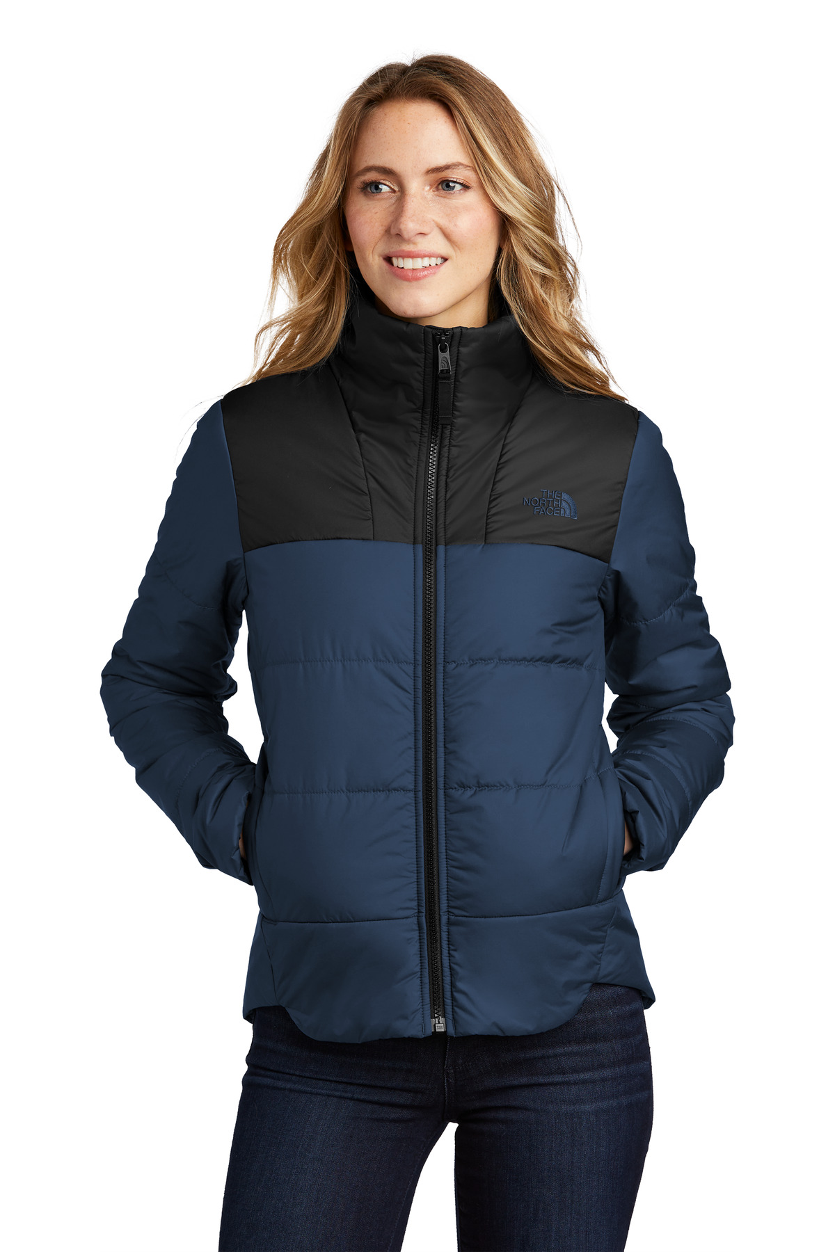 The North Face Ladies Chest Logo Everyday Insulated Jacket-The North Face