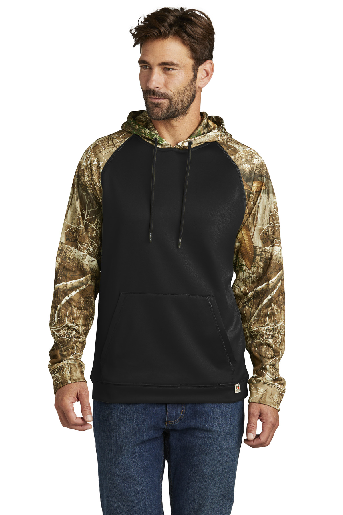 Russell Outdoors Realtree Performance Colorblock Pullover Hoodie-Russell Outdoors