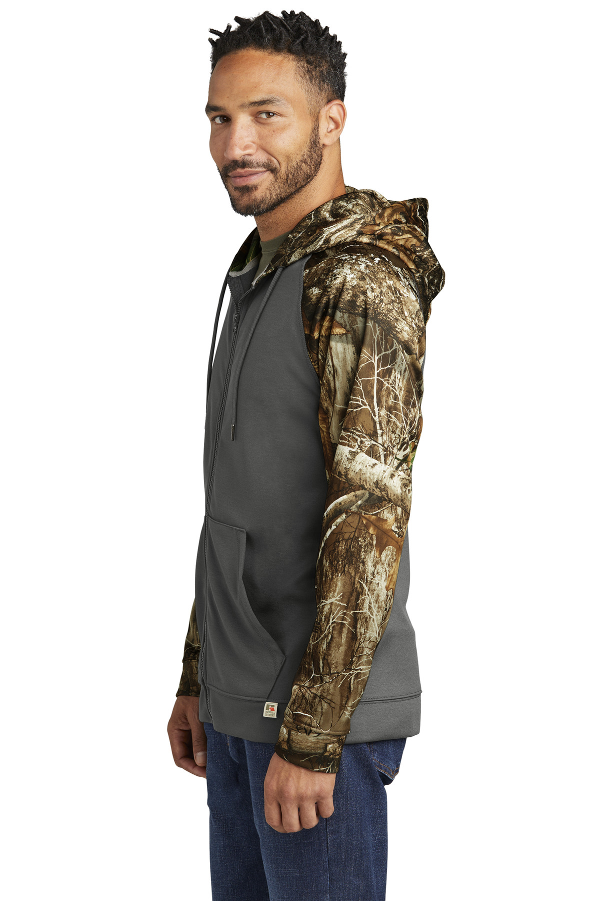 Russell Outdoors Realtree Performance Colorblock Full-Zip Hoodie RU452