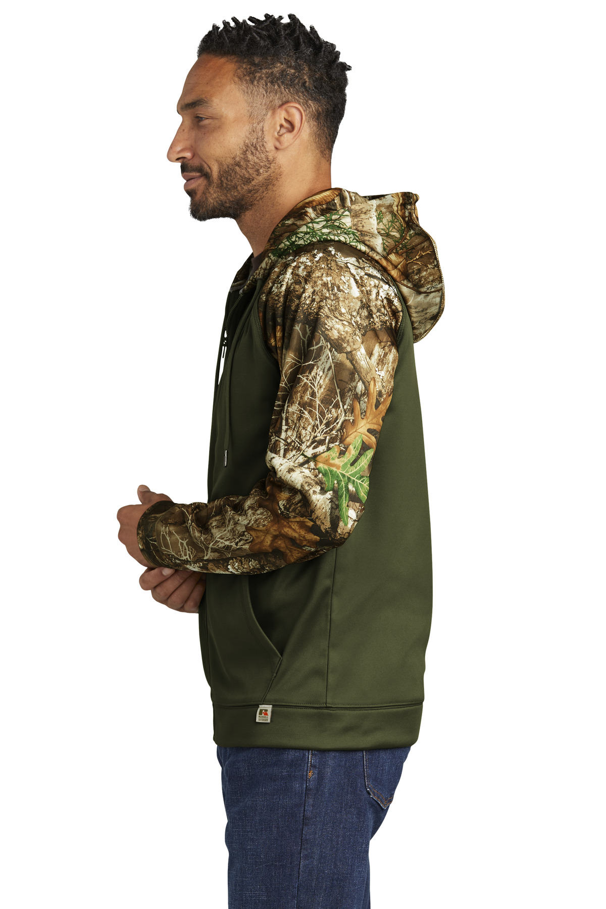 Russell Outdoors Realtree Performance Colorblock Full-Zip Hoodie RU452