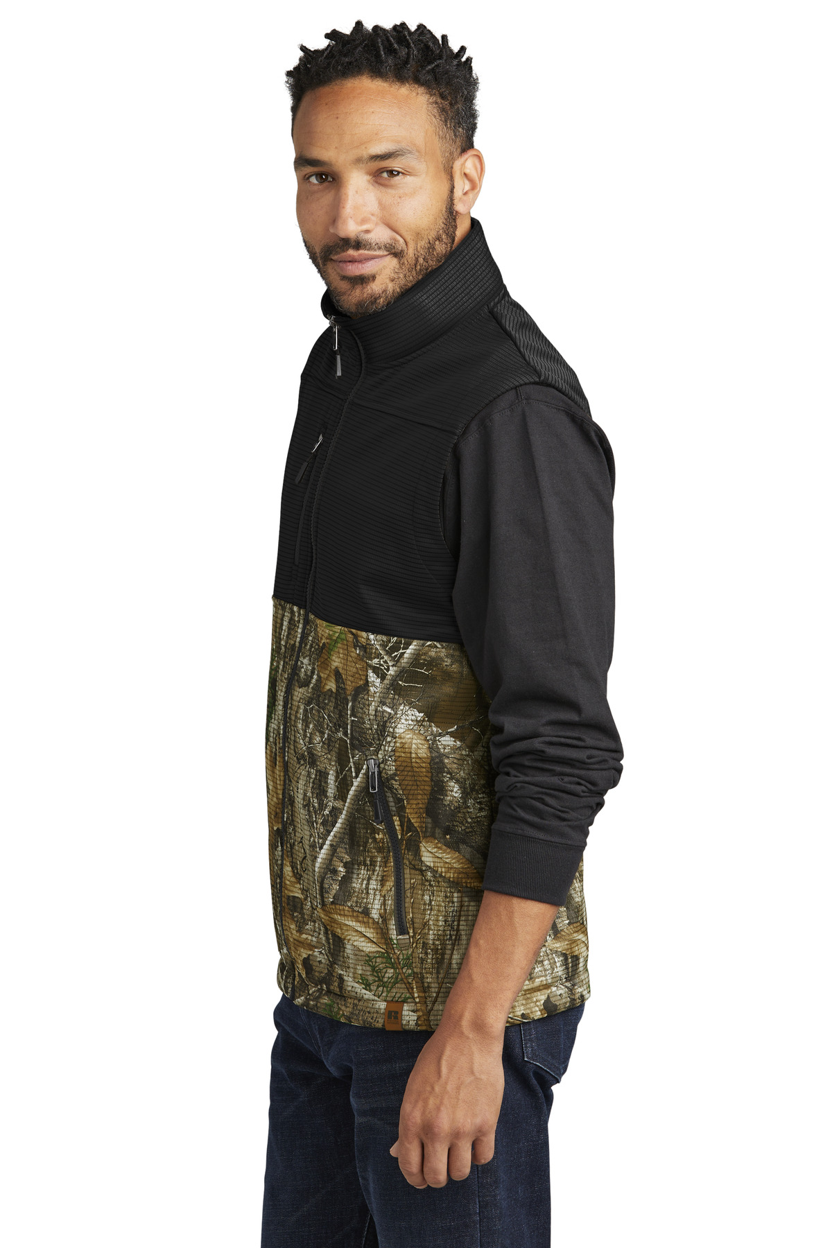 Russell Outdoors Realtree Atlas Colorblock Soft Shell Vest RU604
