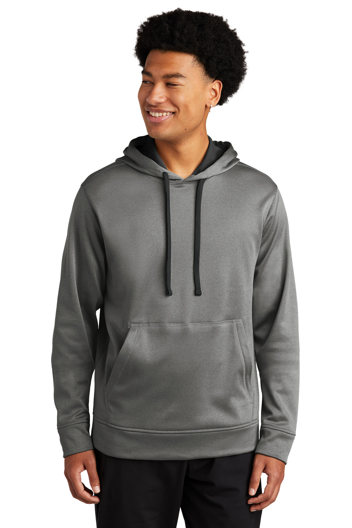 Sport&#45;Tek PosiCharge Sport&#45;Wick Heather Fleece Hooded Pullover-Sport-Tek