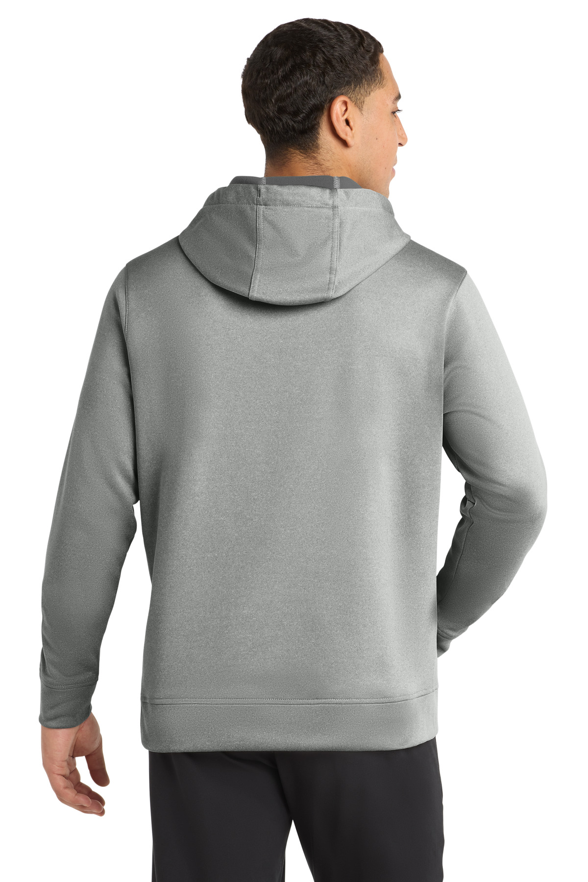 Sport-Tek PosiCharge Sport-Wick Heather Fleece Hooded Pullover. ST264