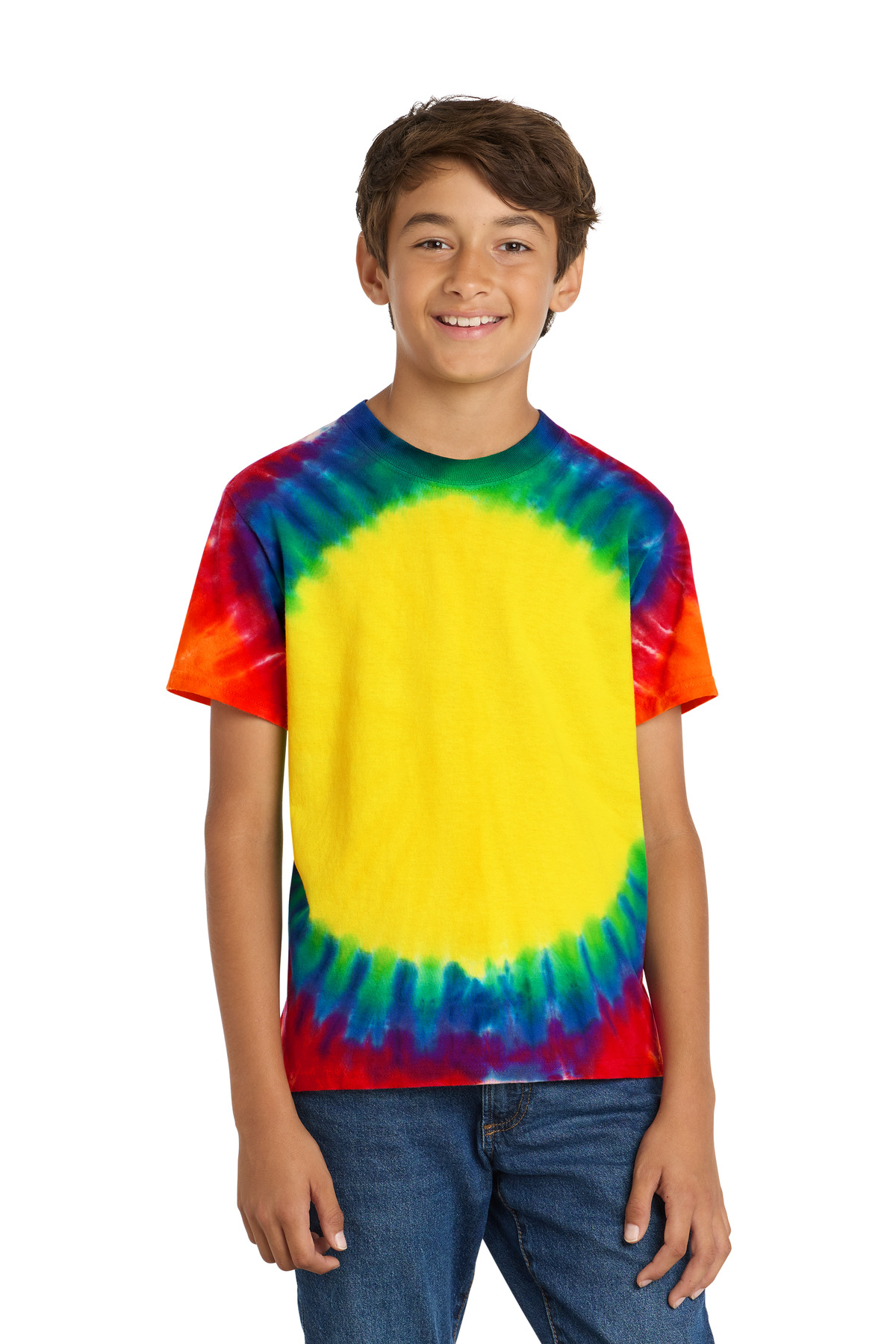 Port & Co Youth Window Tie-Dye Tee-Port &#38; Company
