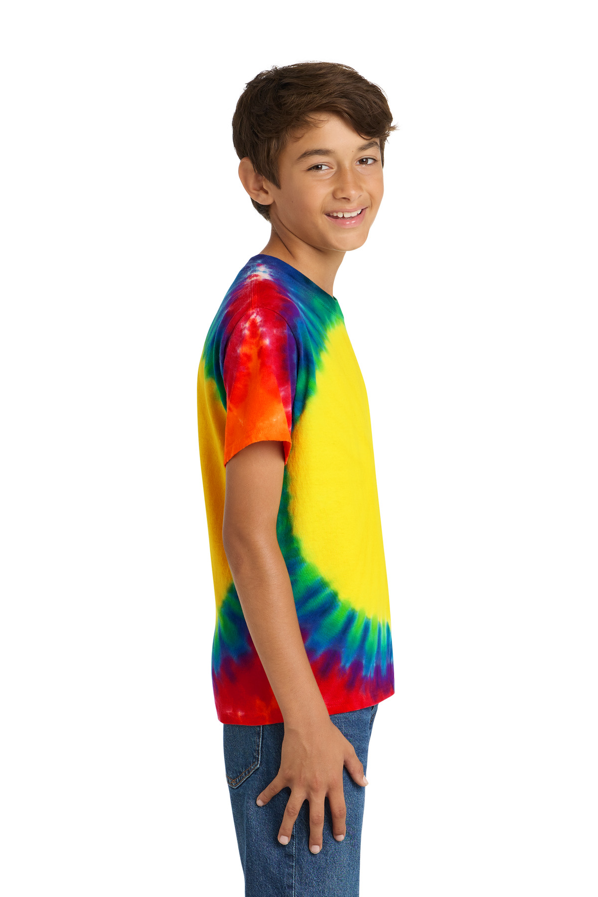 Port & Co Youth Window Tie-Dye Tee. PC149Y