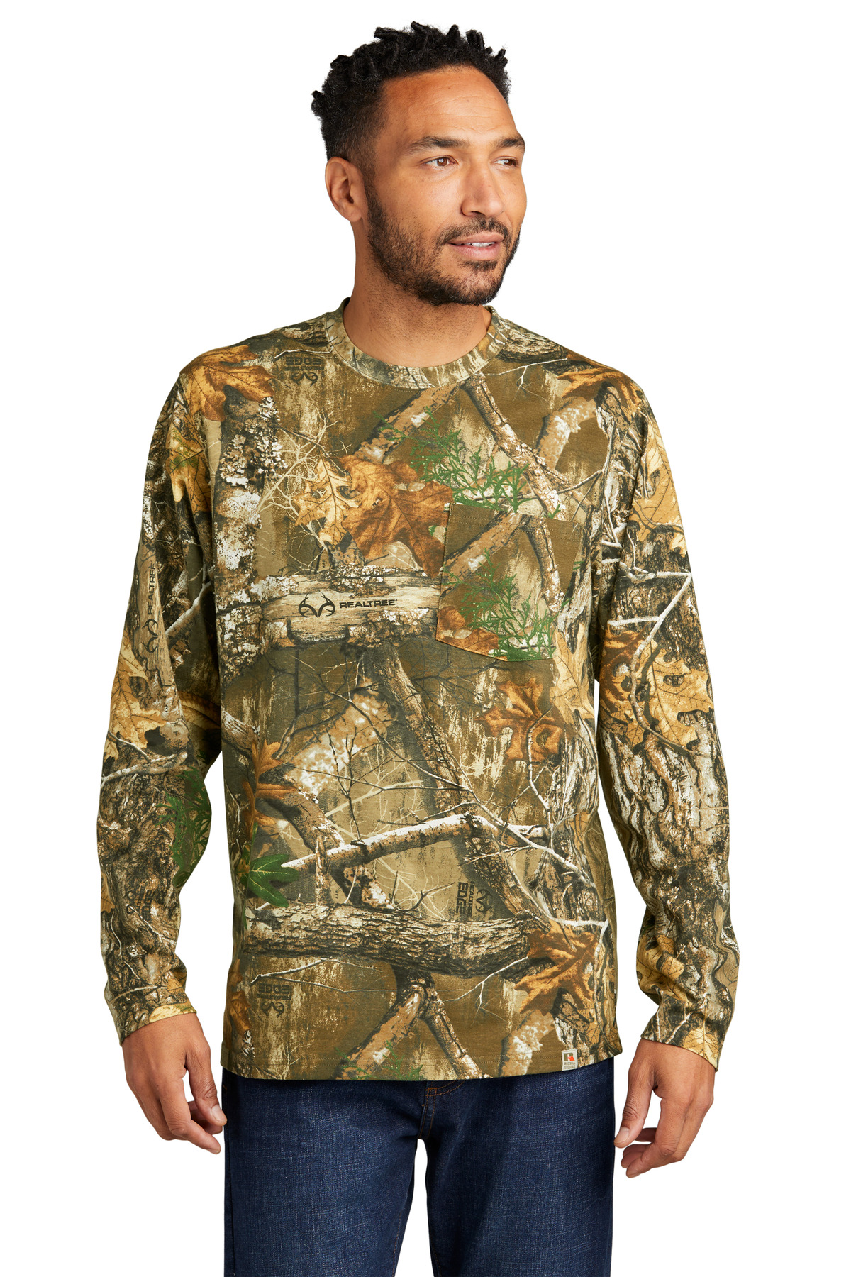 Russell Outdoors Realtree Long Sleeve Pocket Tee-Russell Outdoors