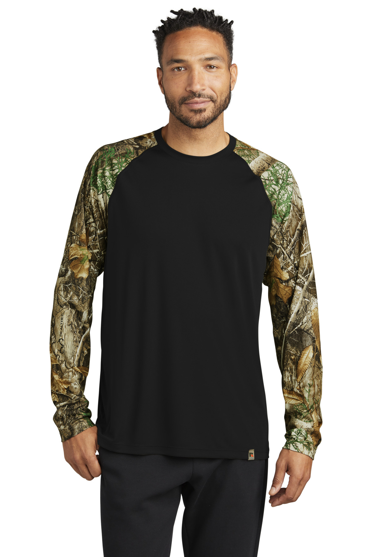 Russell Outdoors Realtree Colorblock Performance Long Sleeve Tee-Russell Outdoors