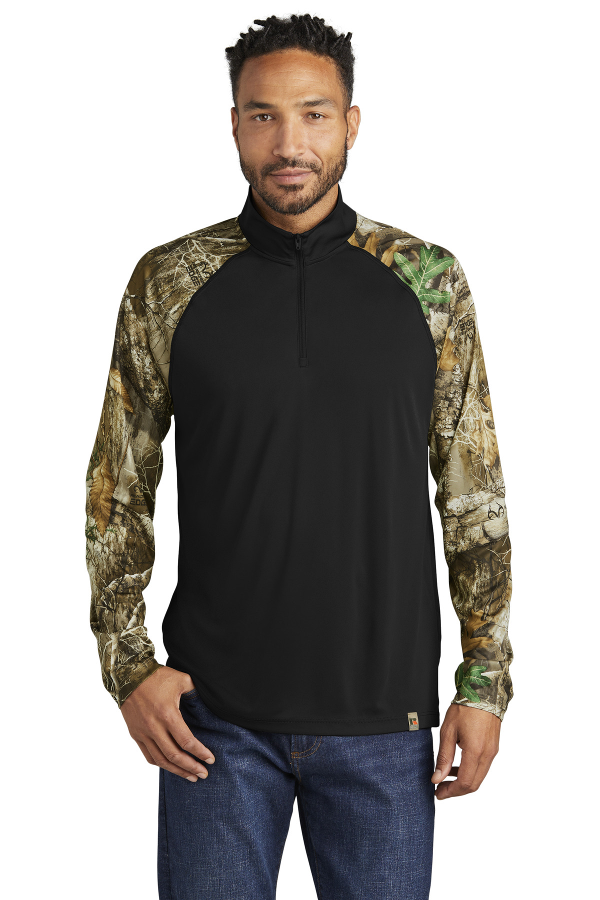 Russell Outdoors Realtree Colorblock Performance 1/4&#45;Zip-Russell Outdoors