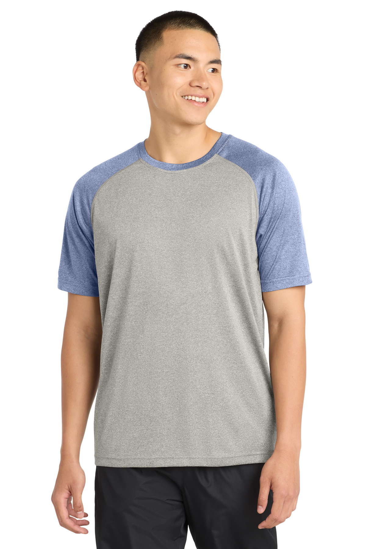 DISCONTINUED Sport-Tek  Heather-On-Heather Contender  Tee. ST362