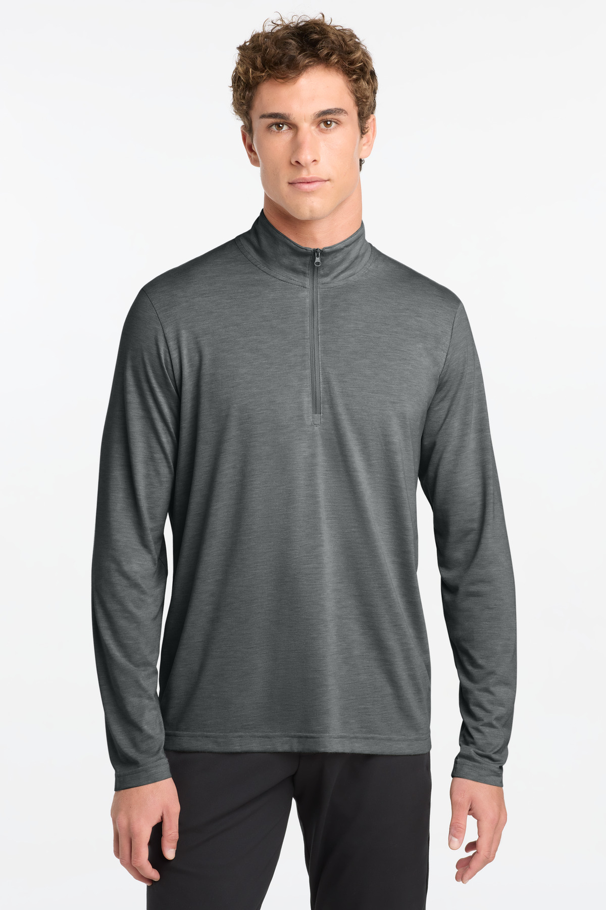 Sport-Tek PosiCharge Tri-Blend Wicking 1/4-Zip Pullover-Sport-Tek