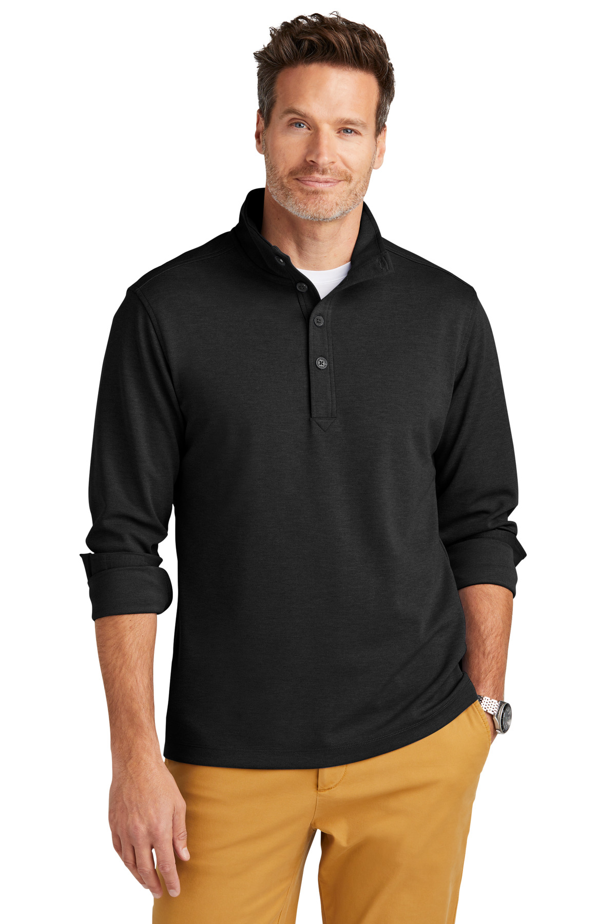 Brooks Brothers Mid-Layer Stretch 1/2-Button-Brooks Brothers