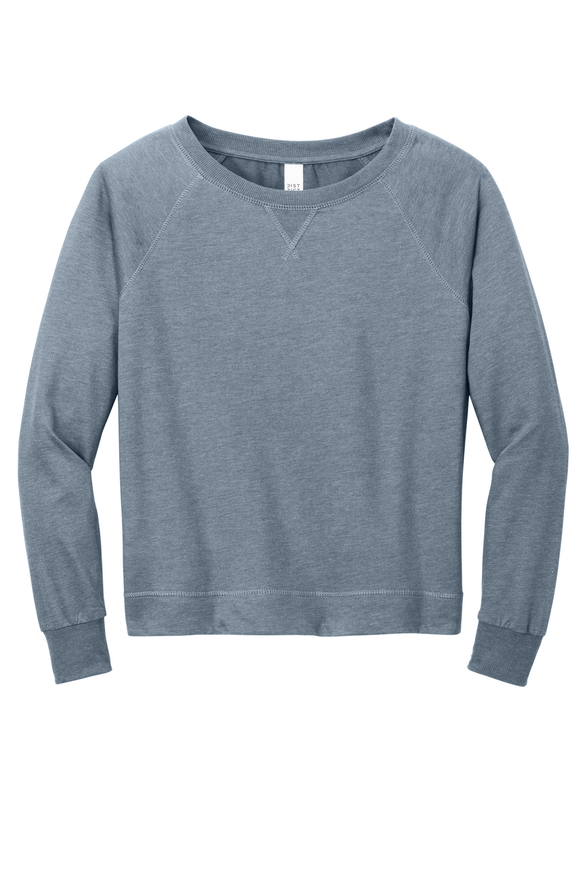 District Women's Featherweight French Terry Long Sleeve Crewneck - Picture 7 of 24
