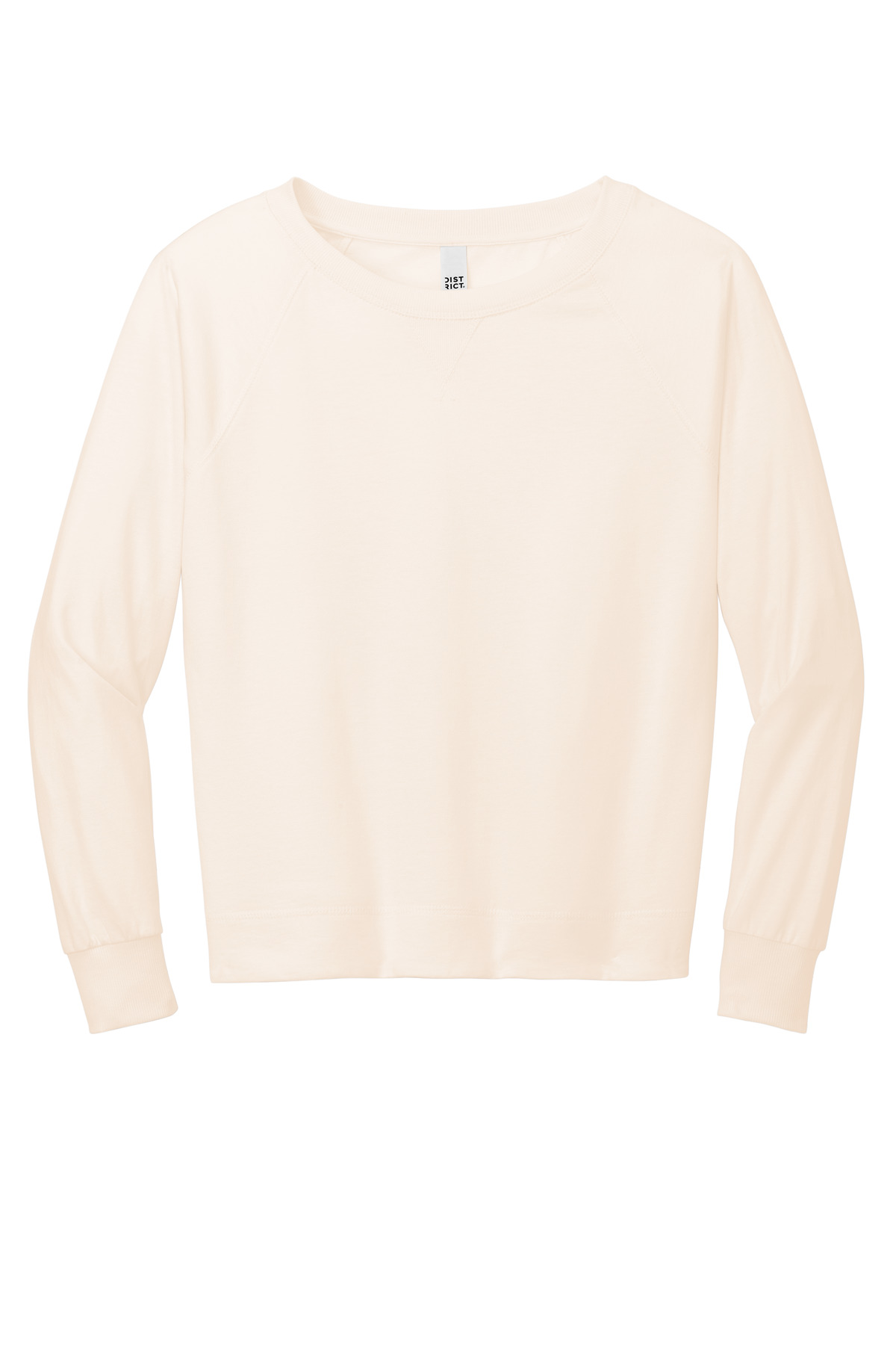 District Women's Featherweight French Terry Long Sleeve Crewneck - Picture 11 of 24