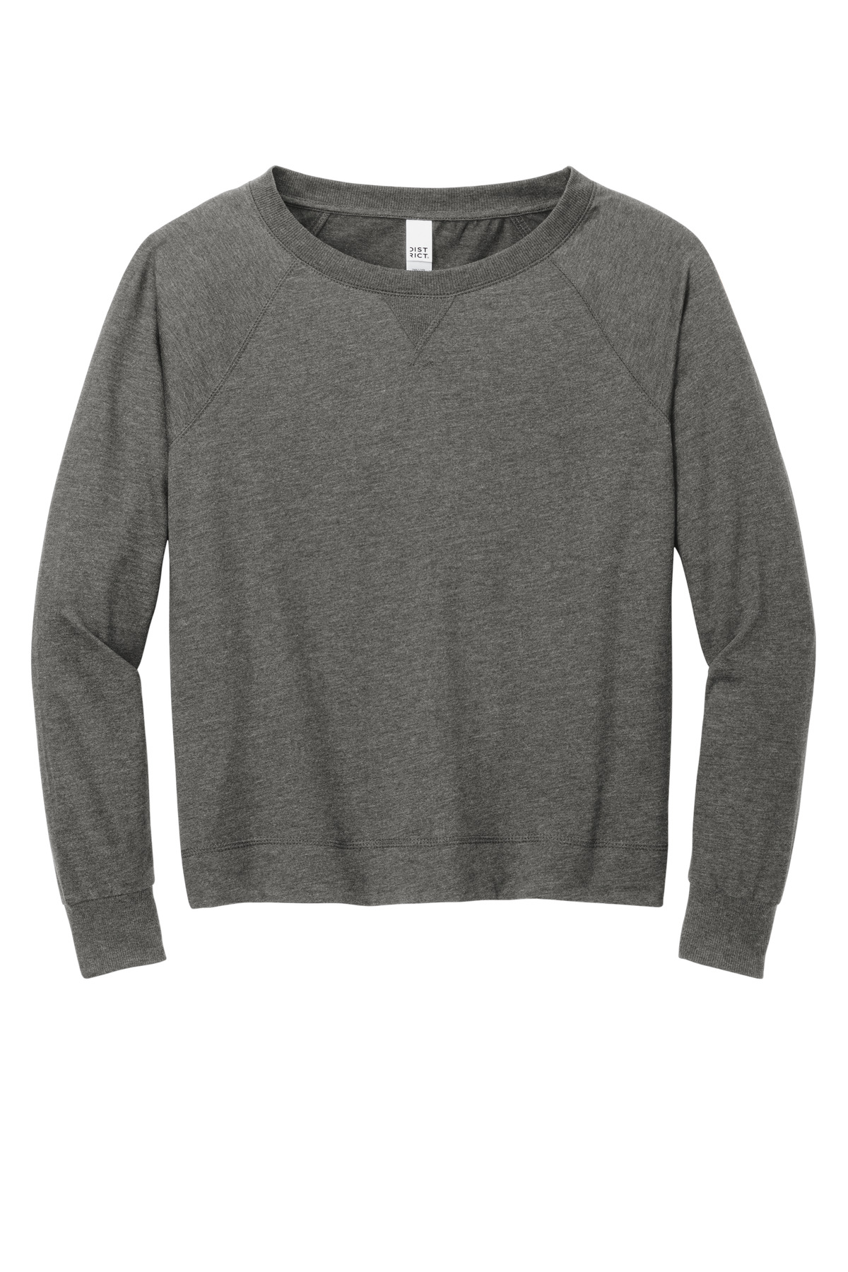 District Women's Featherweight French Terry Long Sleeve Crewneck - Picture 23 of 24