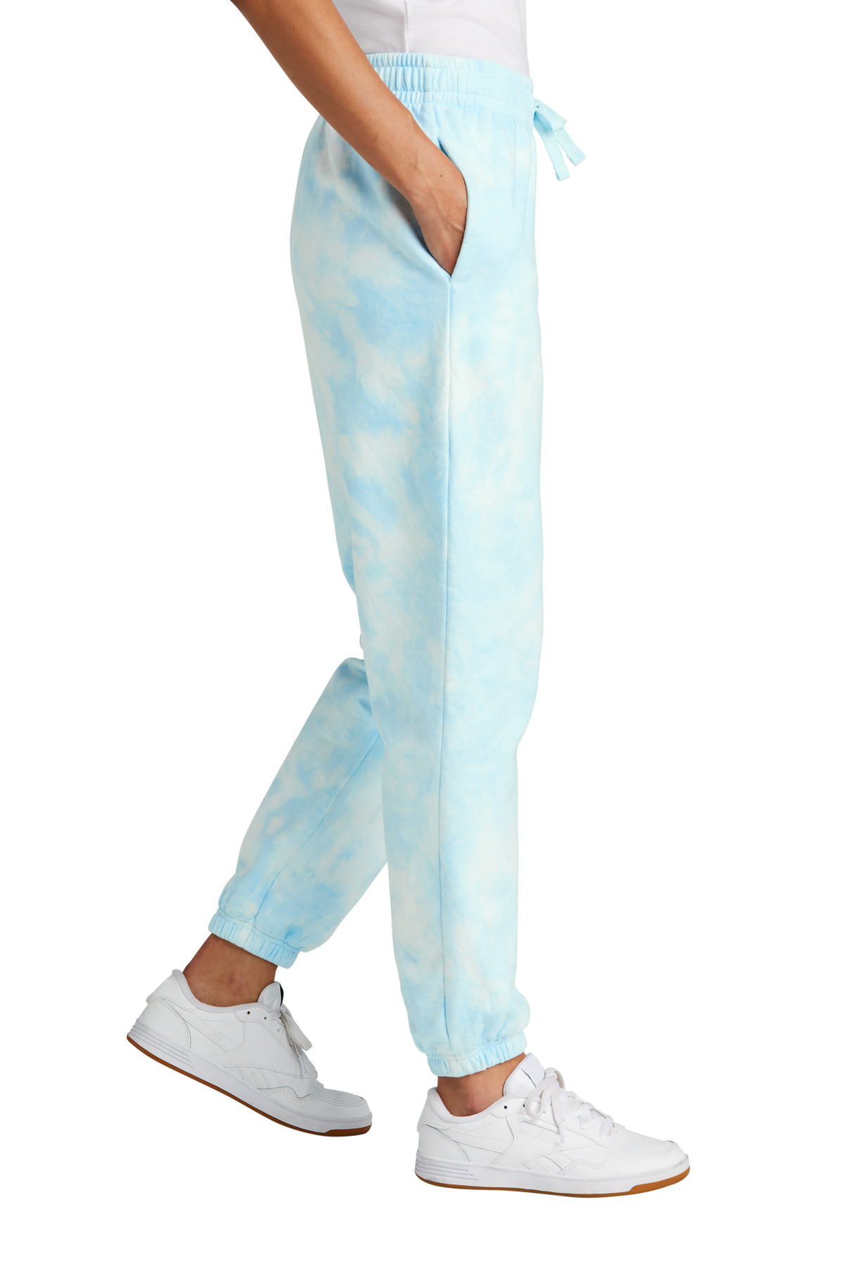 Port & Company Women's Beach Wash Cloud Tie-Dye Sweatpant LPC140P