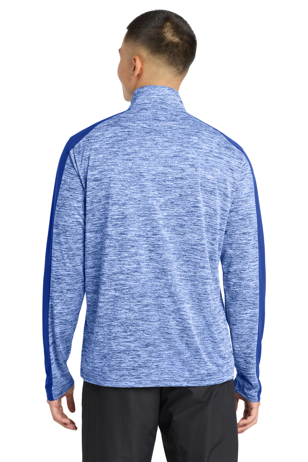 Sport-Tek PosiCharge Electric Heather Colorblock 1/4-Zip Pullover. ST397