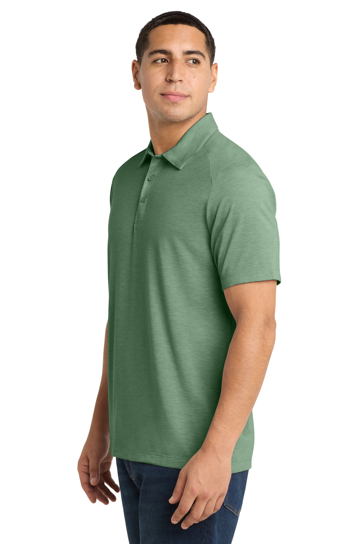 Sport-Tek PosiCharge Tri-Blend Wicking Polo. ST405
